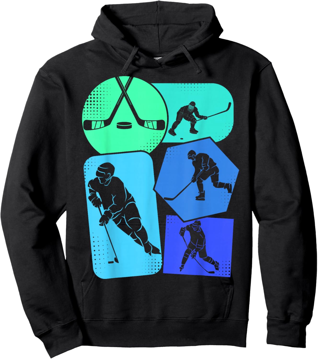 Hockey Ice Hockey Boys Youth Kids Hoodie - Hoodie | Black