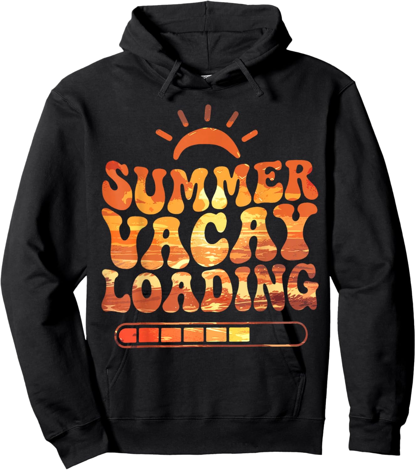Teacher End of Year Summer Vacay Loading Last Day of School Hoodie - Hoodie | Black