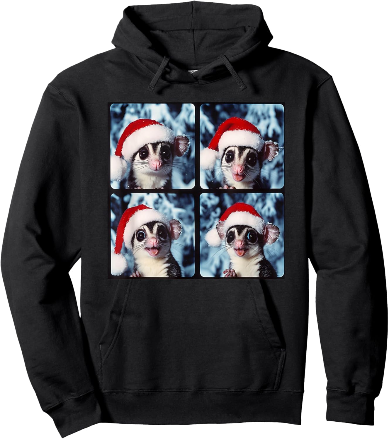 Sugar Glider Christmas Animal Photography Sugar Glider Hoodie - Hoodie | Black