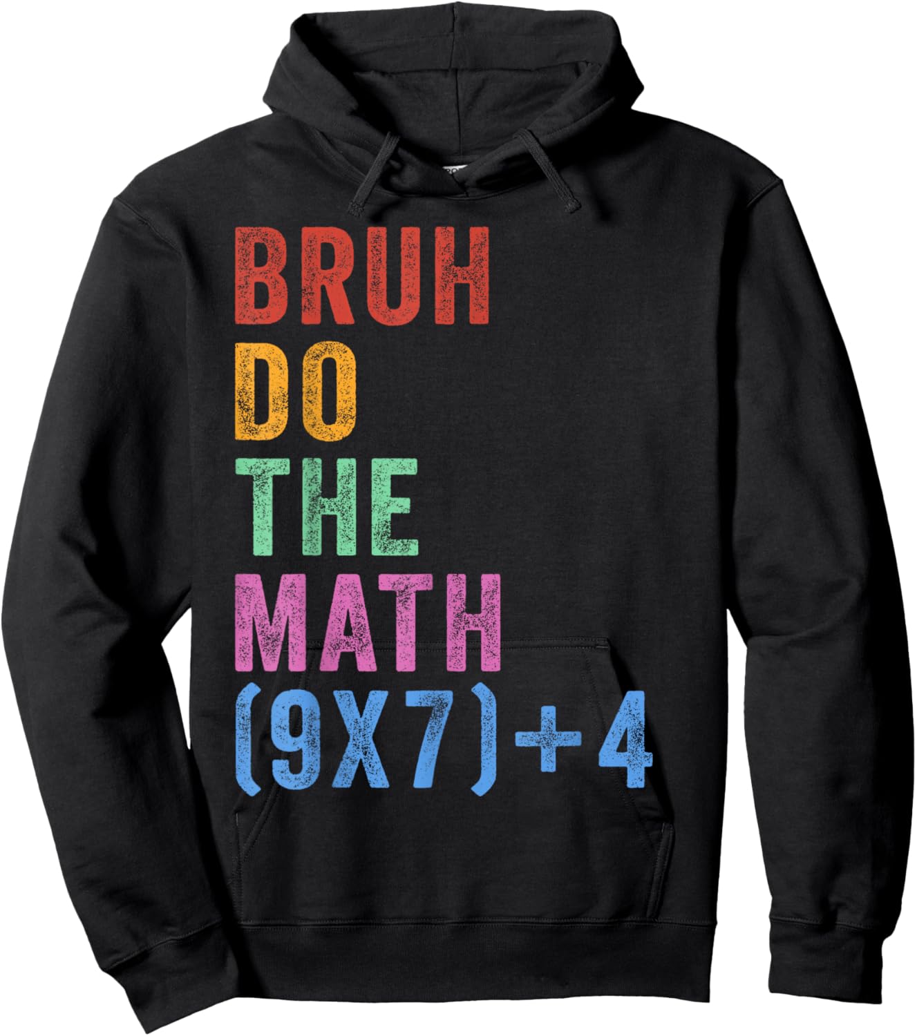 Bruh Do The Math 67 Meme Funny Six Seven Men Teachers Kids Hoodie - Hoodie | Black
