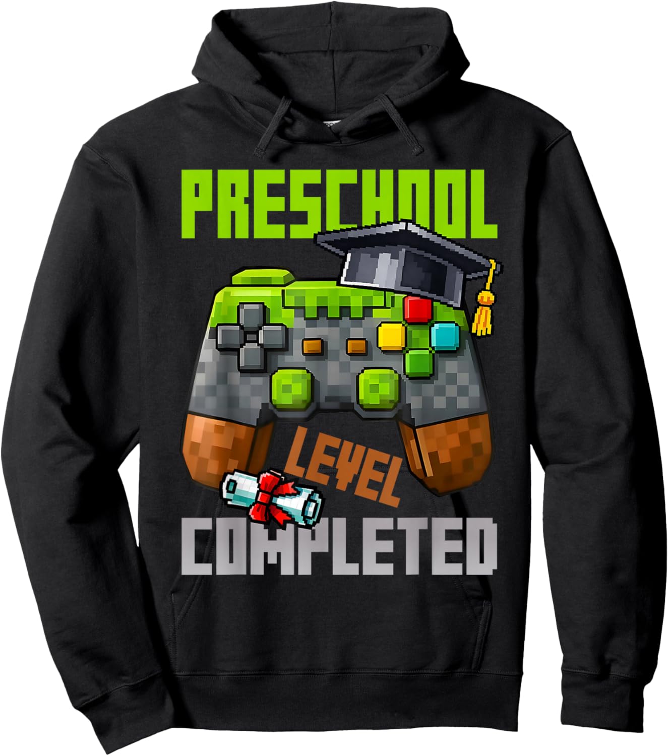 Pre School Level Completed Last Day of School Video Game Hoodie - Hoodie | Black