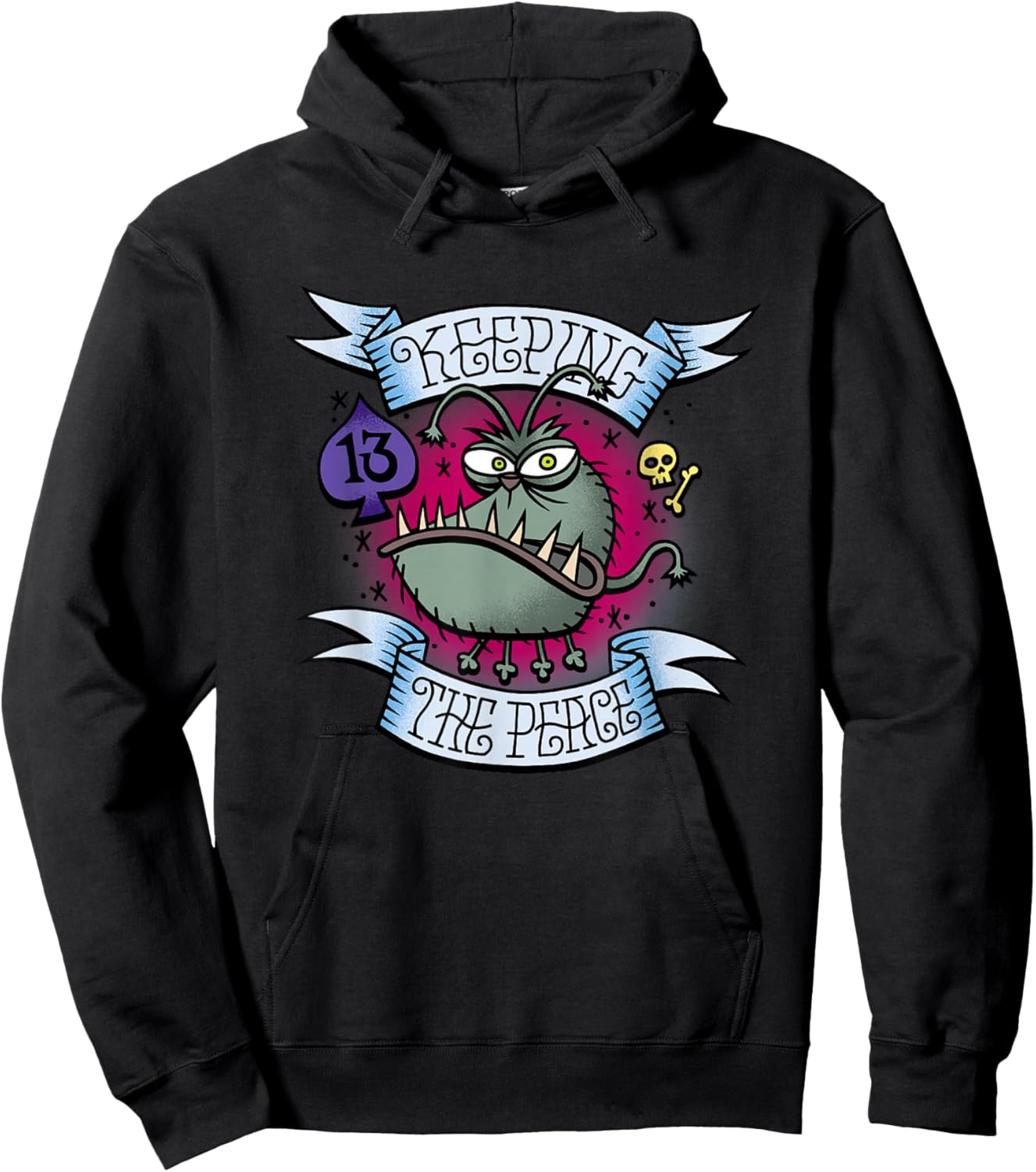 Minions Keeping The Peace Kyle Retro Logo Hoodie - Hoodie | Black