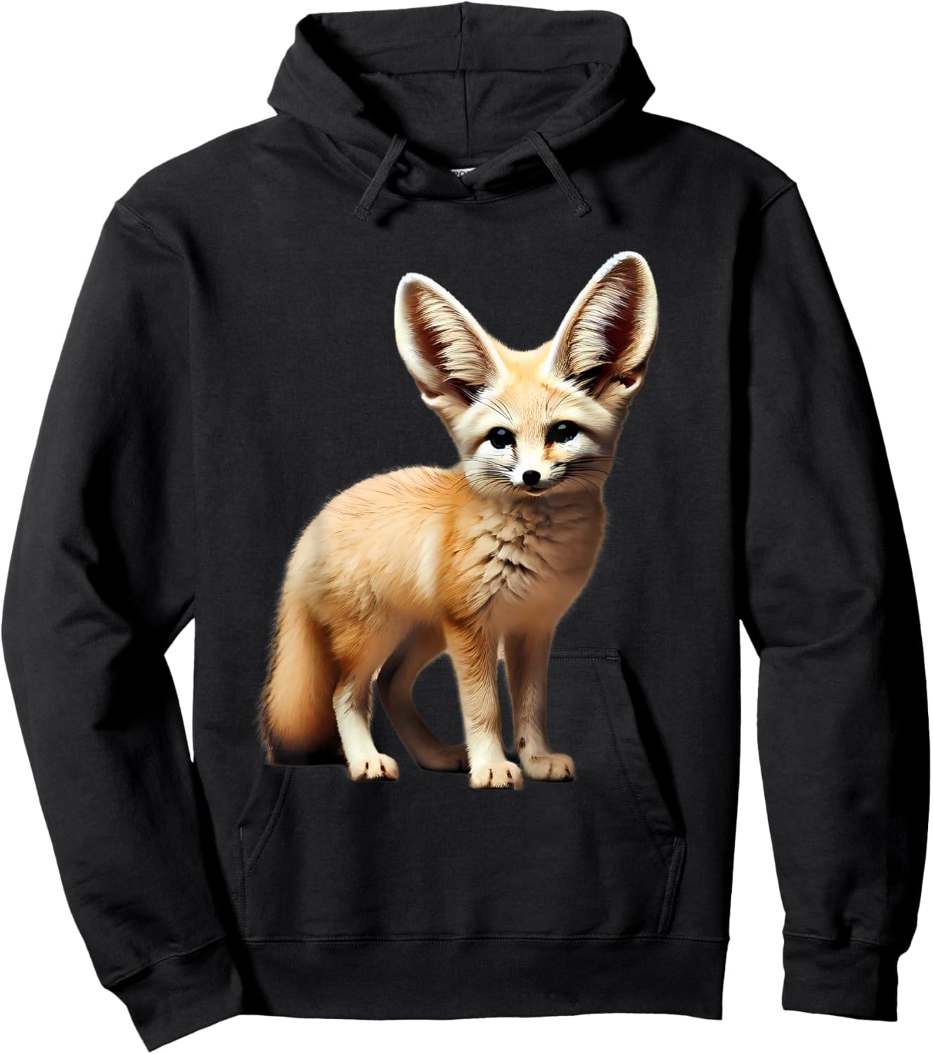 African Fennec Fox Animal Hoodie - Hoodie | Black