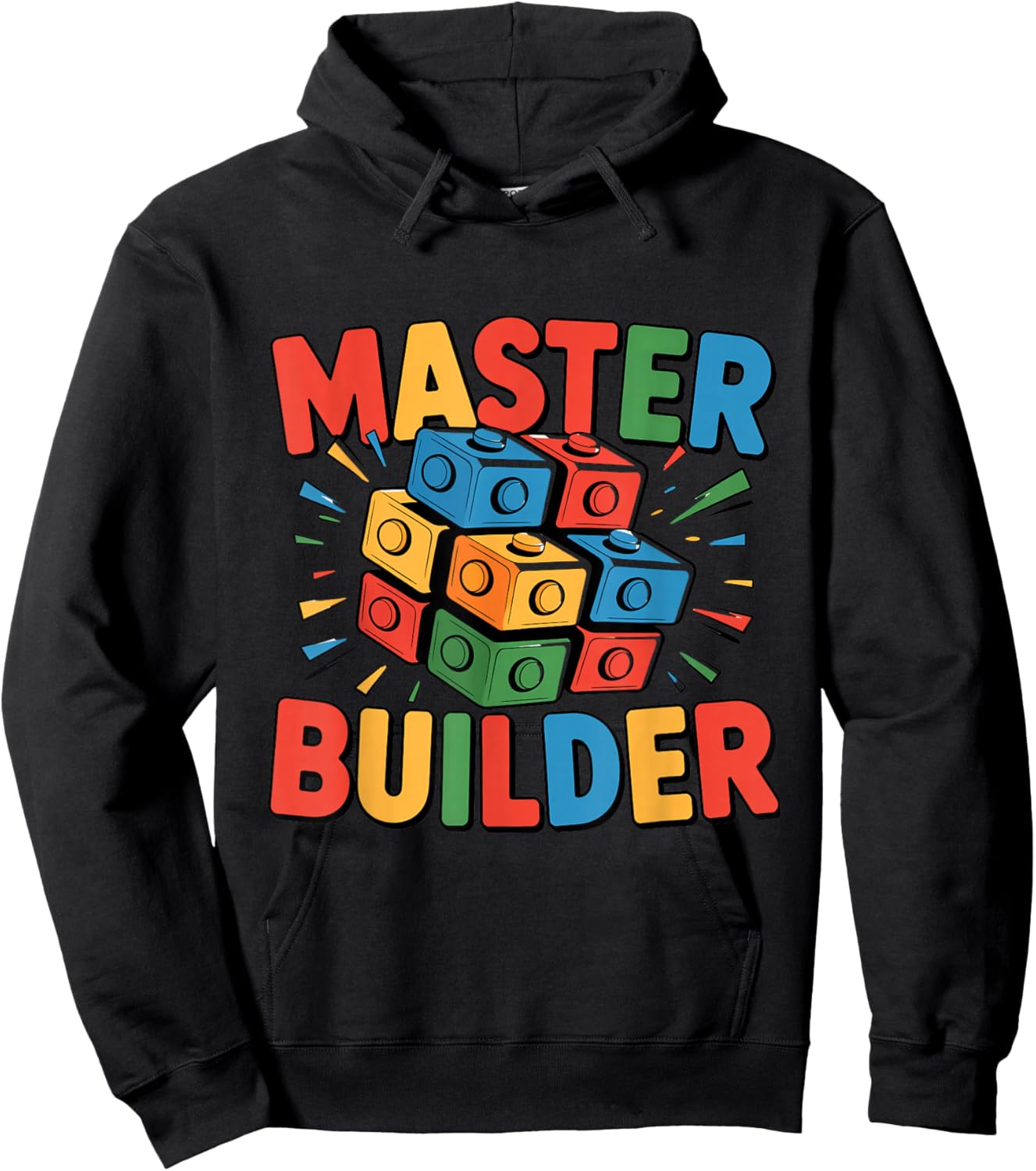 Brick Builder Master Builder Blocks Hoodie - Hoodie | Black