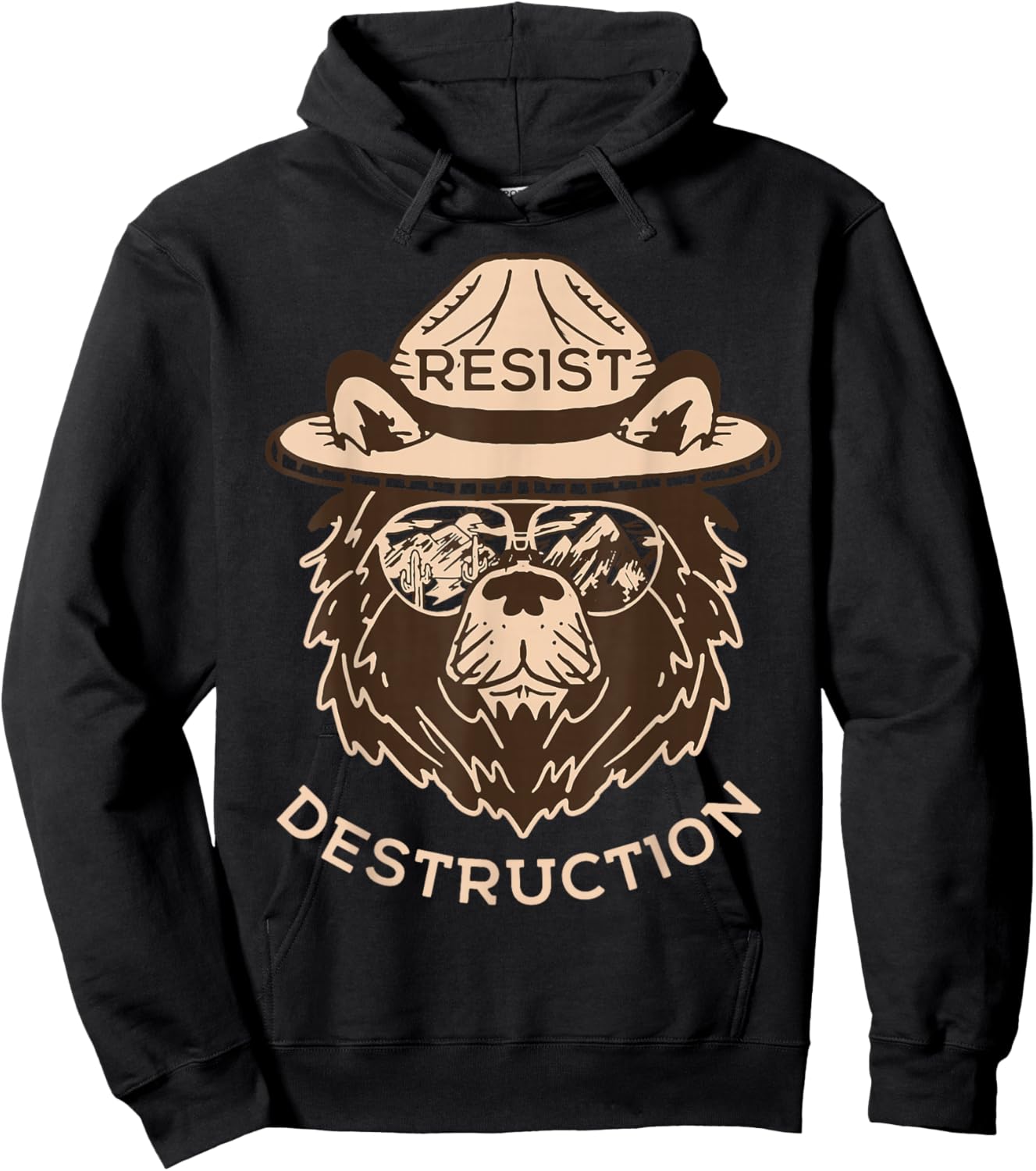 Bear Resist Destruction Hoodie - Hoodie | Black