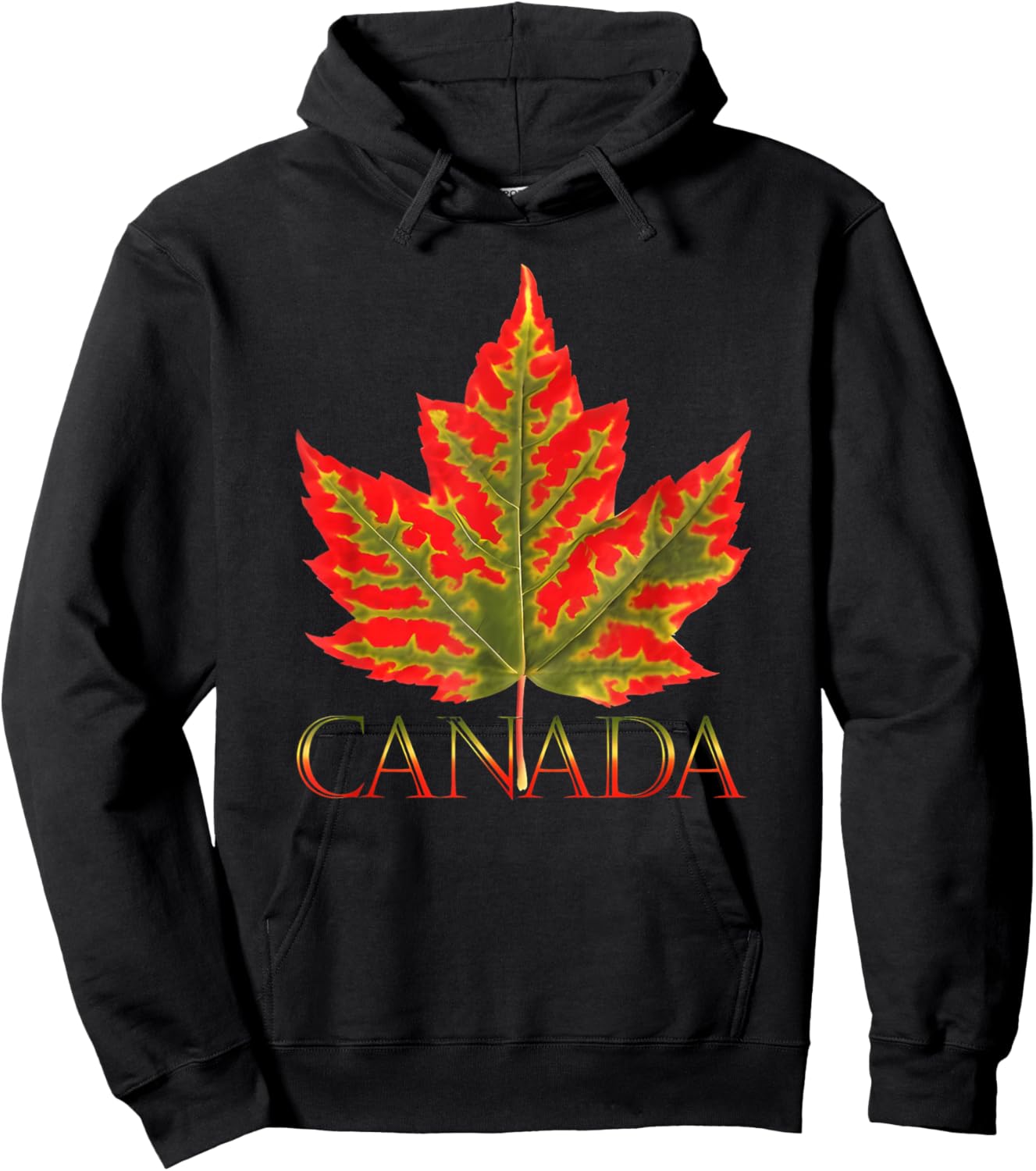 Canada Canada Canada Vancouver Montreal Flag Hoodie - Hoodie | Black