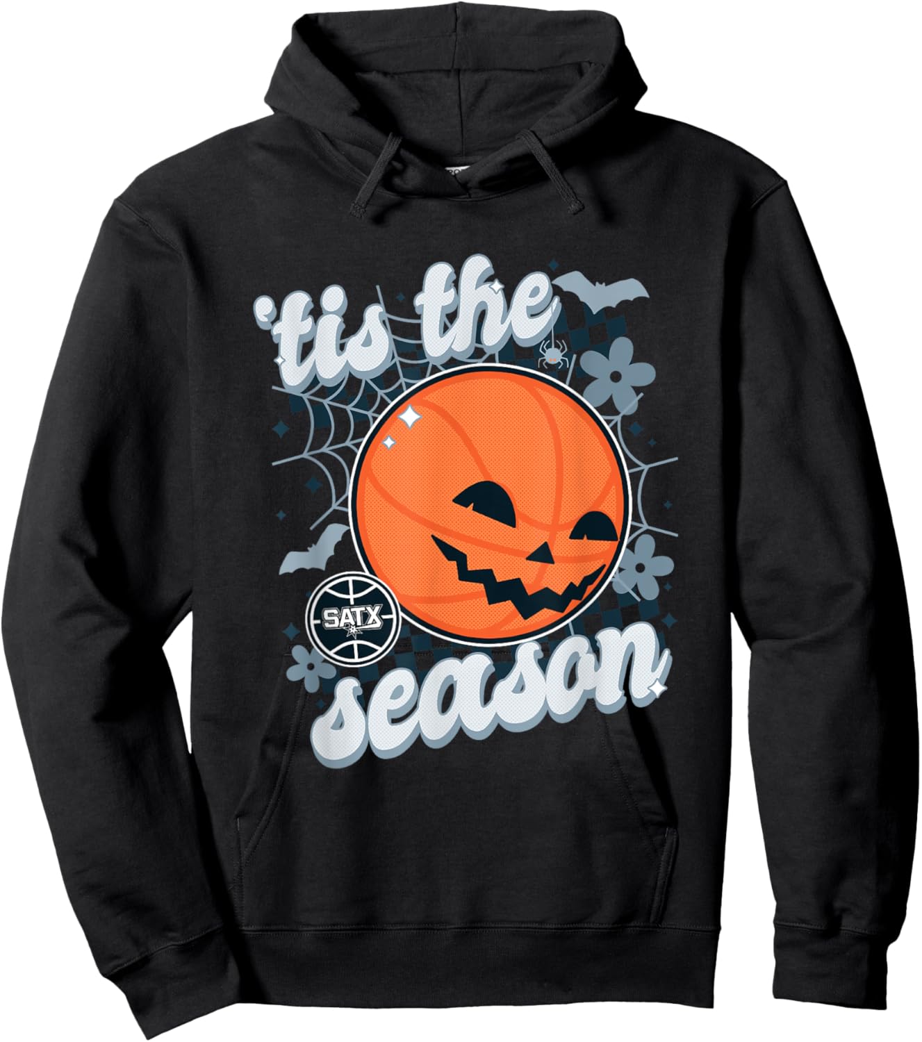 NBA San Antonio Spurs Halloween Spooky Season Hoodie - Hoodie | Black