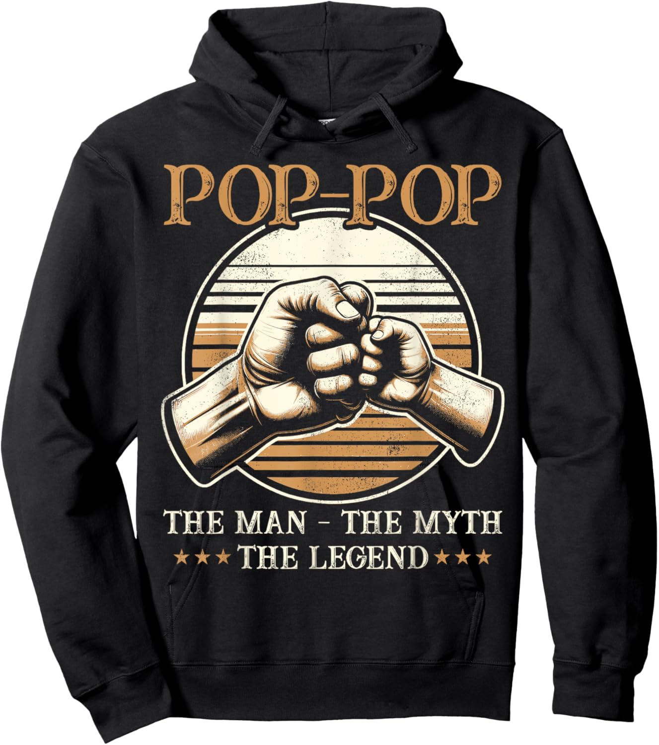 Pop-Pop The Man The Myth The Legend - Grandpa Hoodie - Hoodie | Black