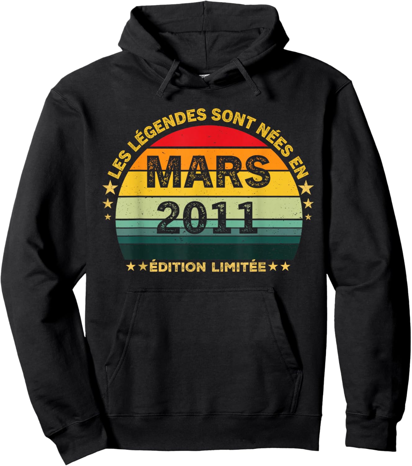 Les Legéndes sont Neés Mars 2011 15e Anniversaire Décoration Hoodie - Hoodie | Black