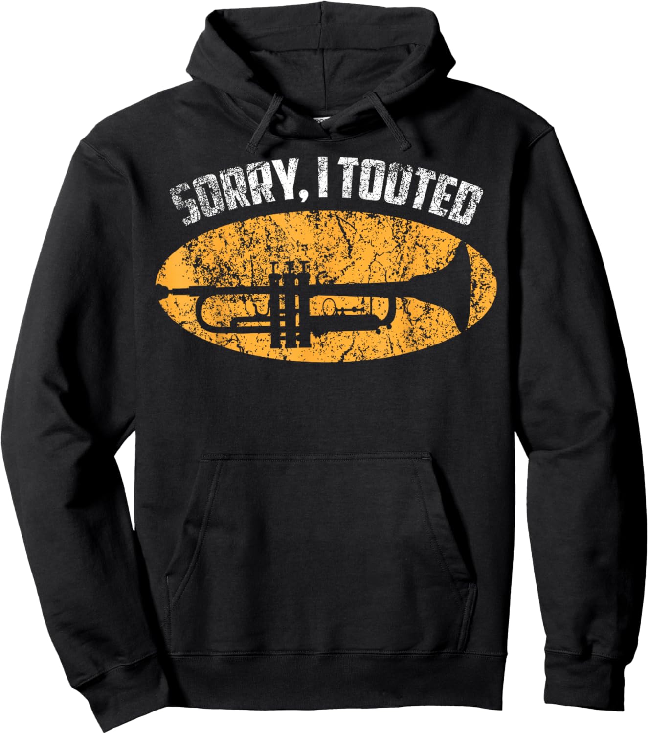 Funny Trumpet Design Women Trumpetist Trumpet Player Hoodie - Hoodie | Black