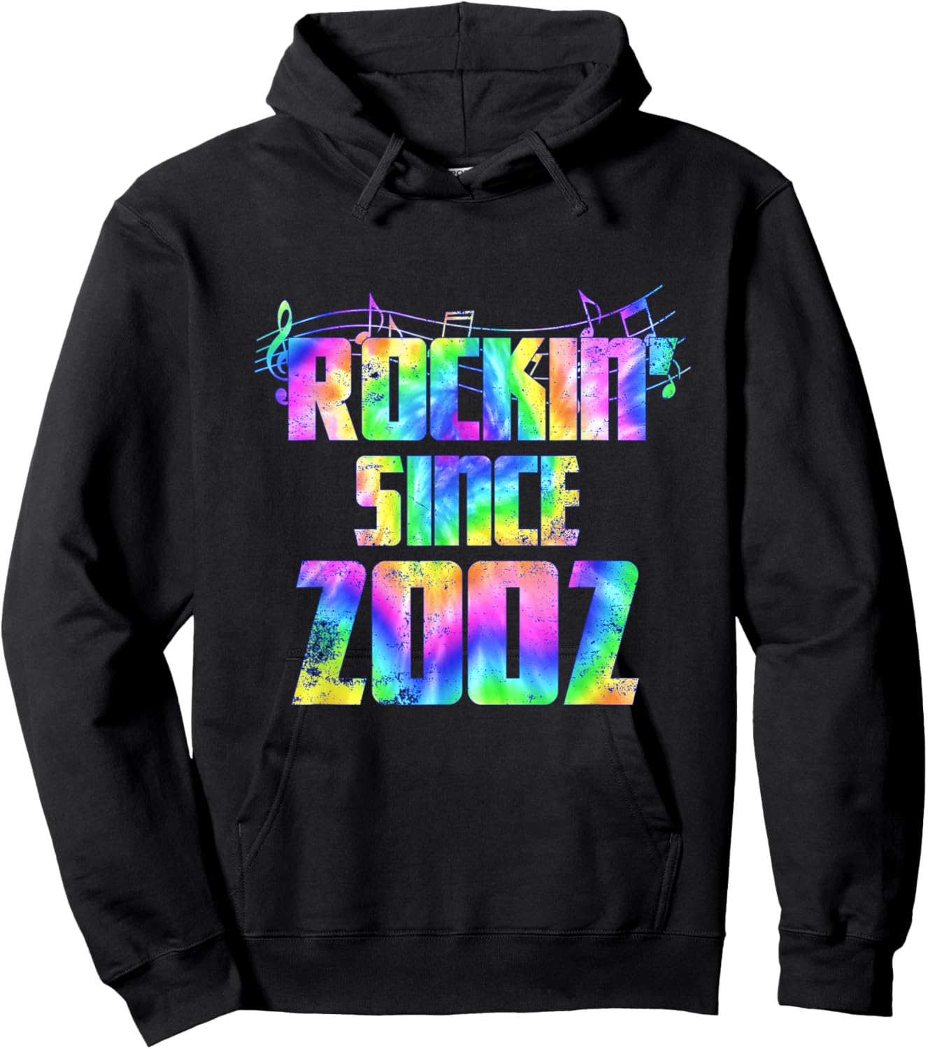 Retro Birthday Classic Rock Since 2002 Hoodie - Hoodie | Black
