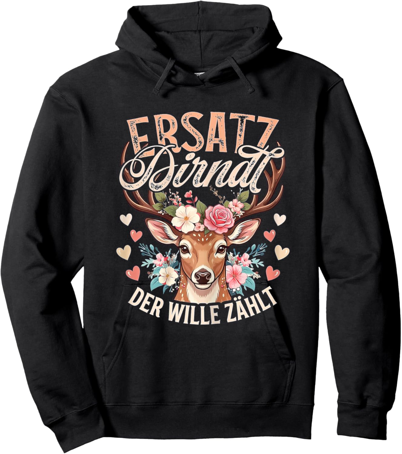Trachtenshirt Damen Dirndl Shirt Passend für Oktoberfest Hoodie - Hoodie | Black