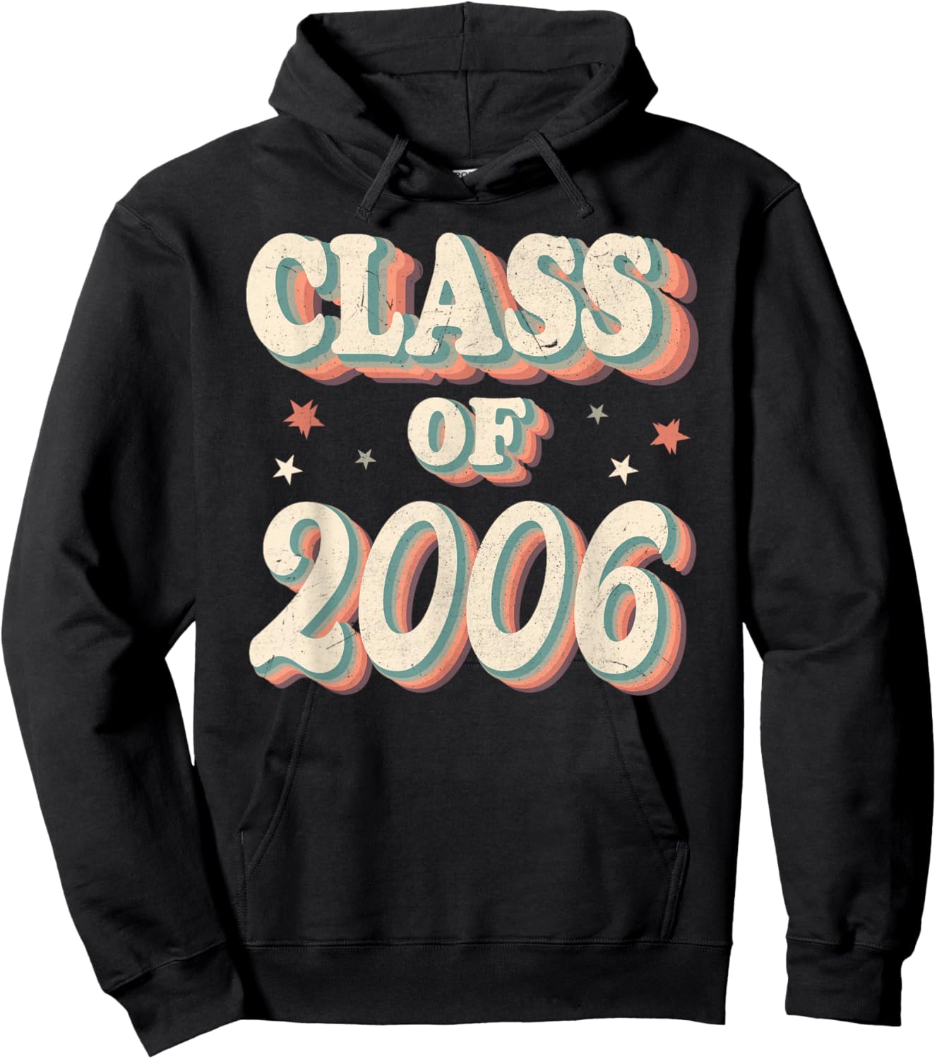 Vintage Class Of 2006 06 High School Graduation Hoodie - Hoodie | Black