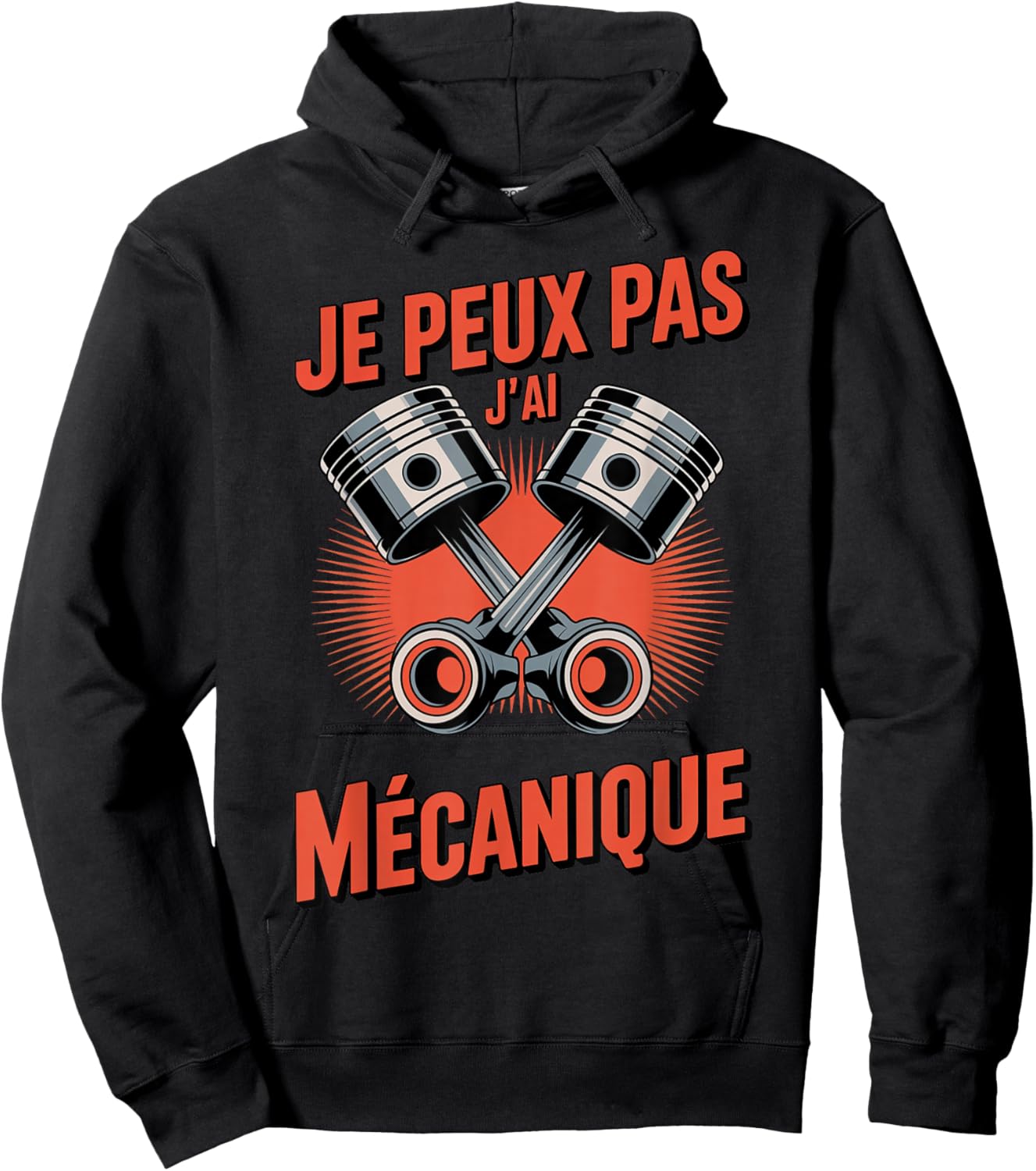 Humour Atelier Je Peux Pas, j’AI mécanique Cadeau mécanicien Hoodie - Hoodie | Black