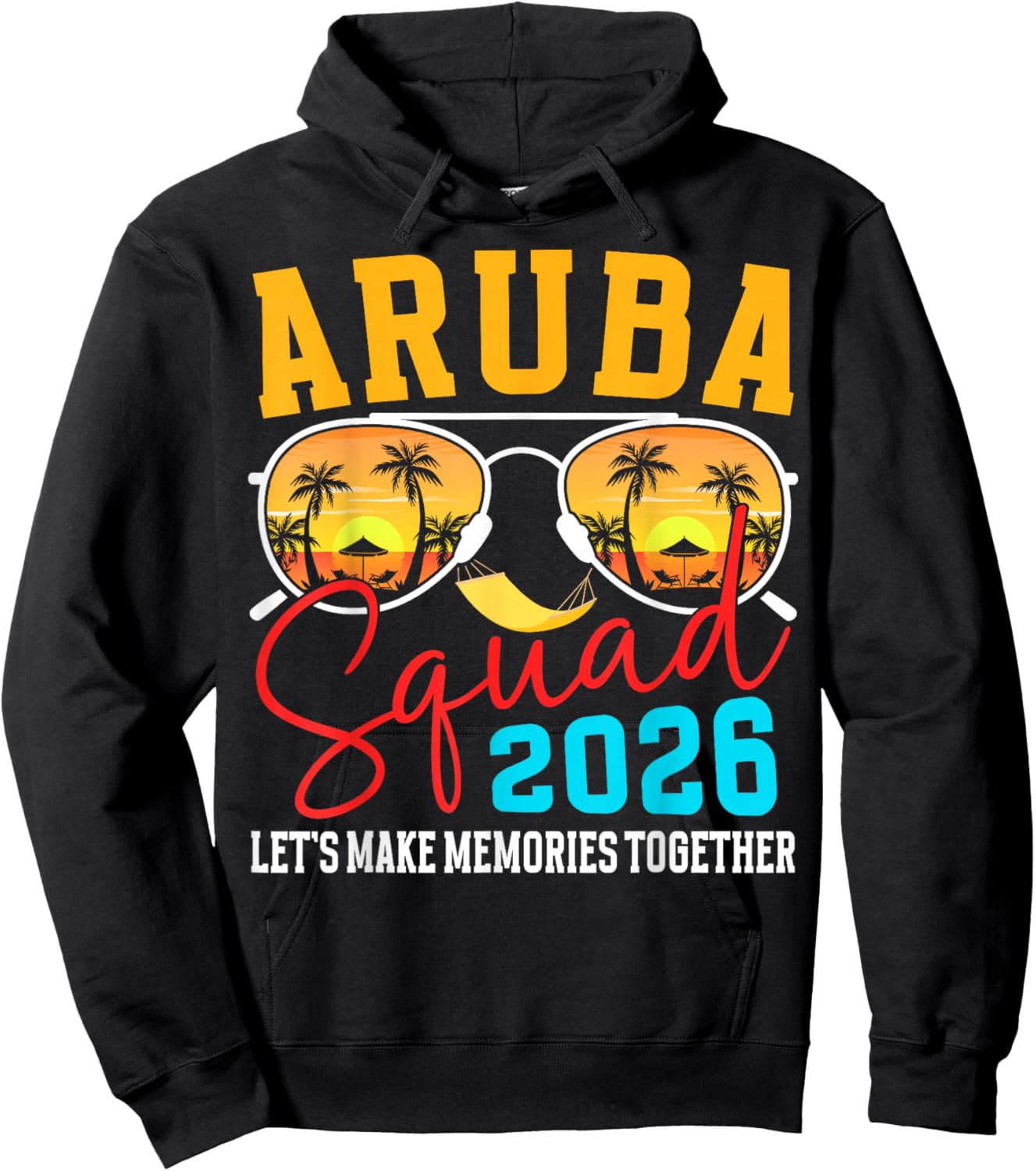 Aruba Squad 2026 Vacation Friends Family Matching Group Hoodie - Hoodie | Black