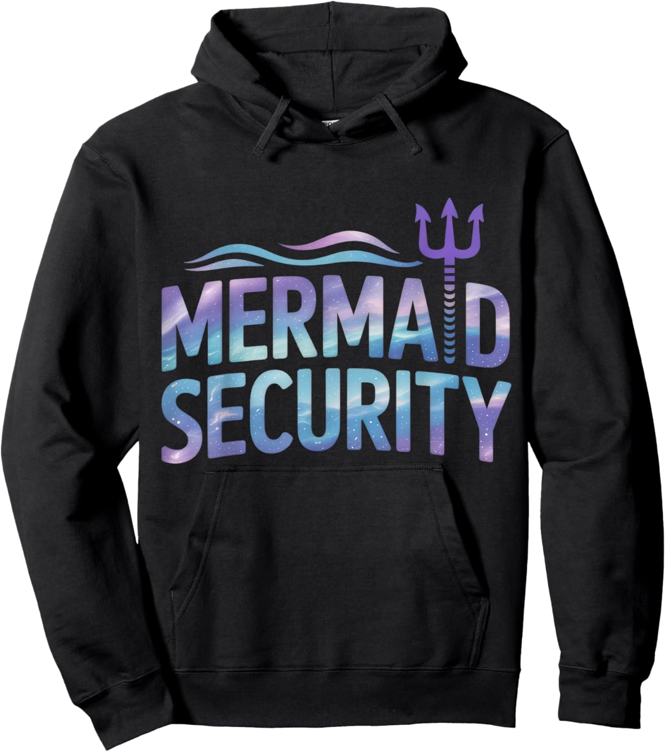 Mermaid Security Funny Dad Mermaid Family Mermaid Squad Hoodie - Hoodie | Black