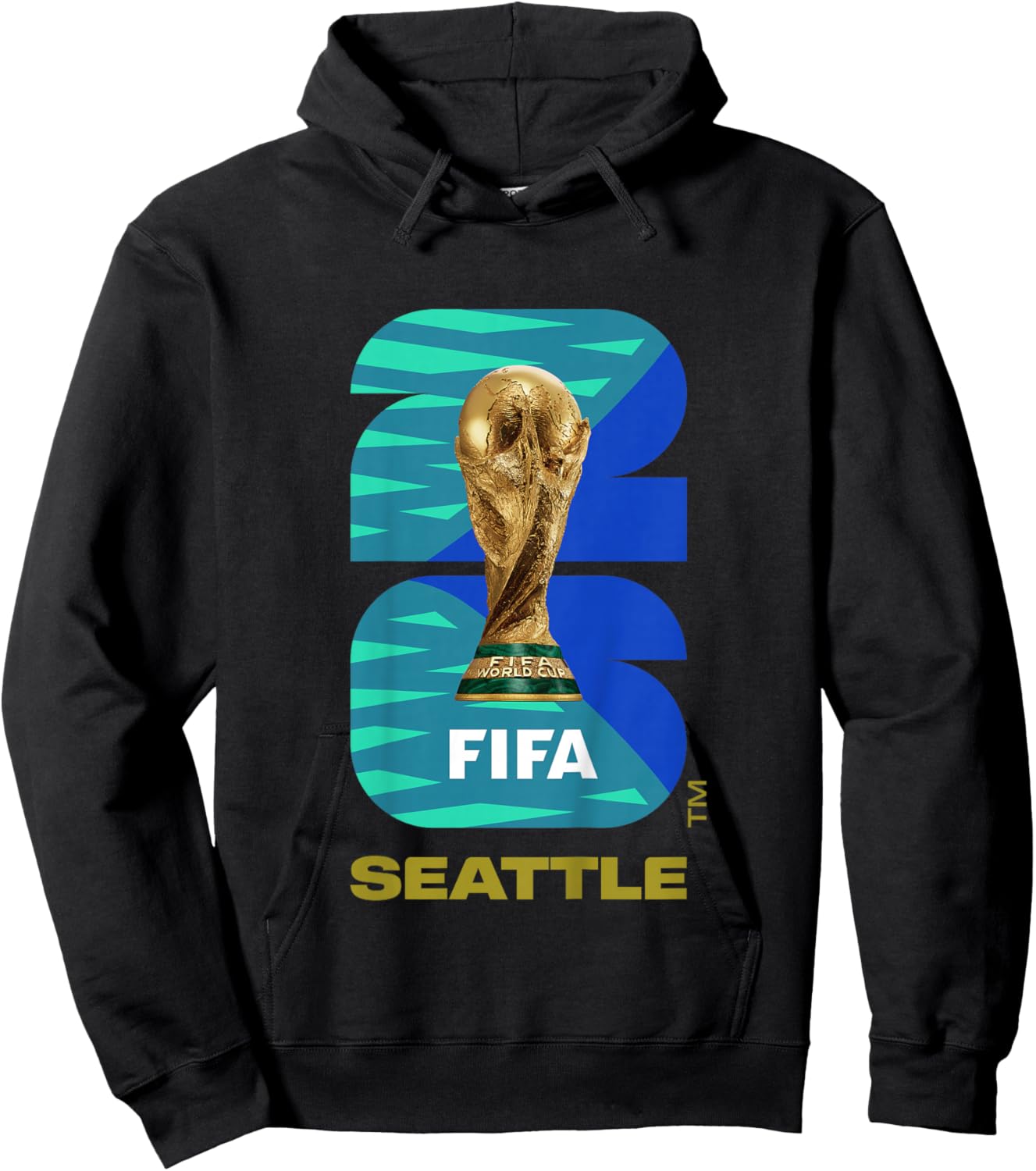 Kids FIFA World CUP26 Seattle Trophy Color Hoodie - Hoodie | Black