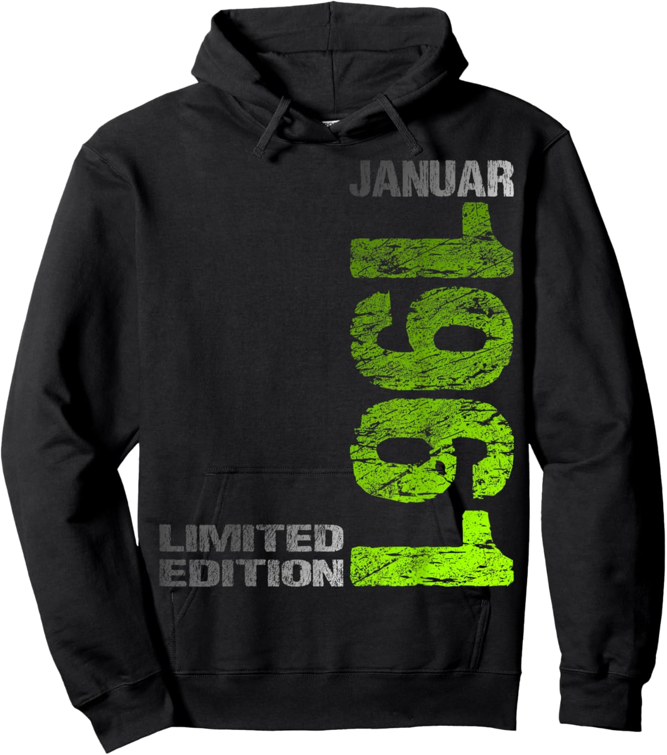 January 1961 Man Woman 65th Birthday Limited Edition Hoodie - Hoodie | Black