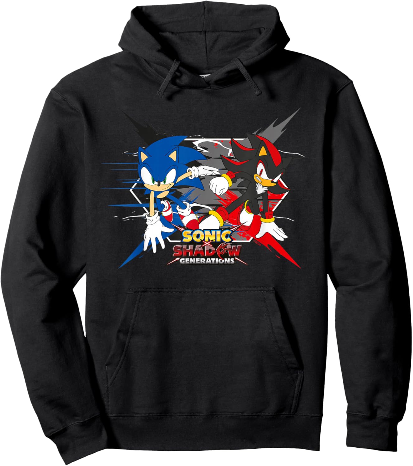 Sonic the Hedgehog, Sonic X Shadow Generations - Crossing Hoodie - Hoodie | Black