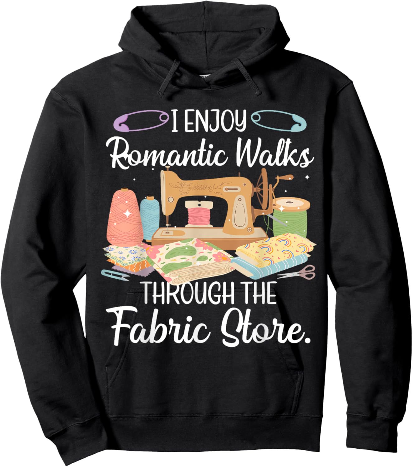 Funny Sewing Art For Mom Women Sewing Machine Quilting Sewer Hoodie - Hoodie | Black