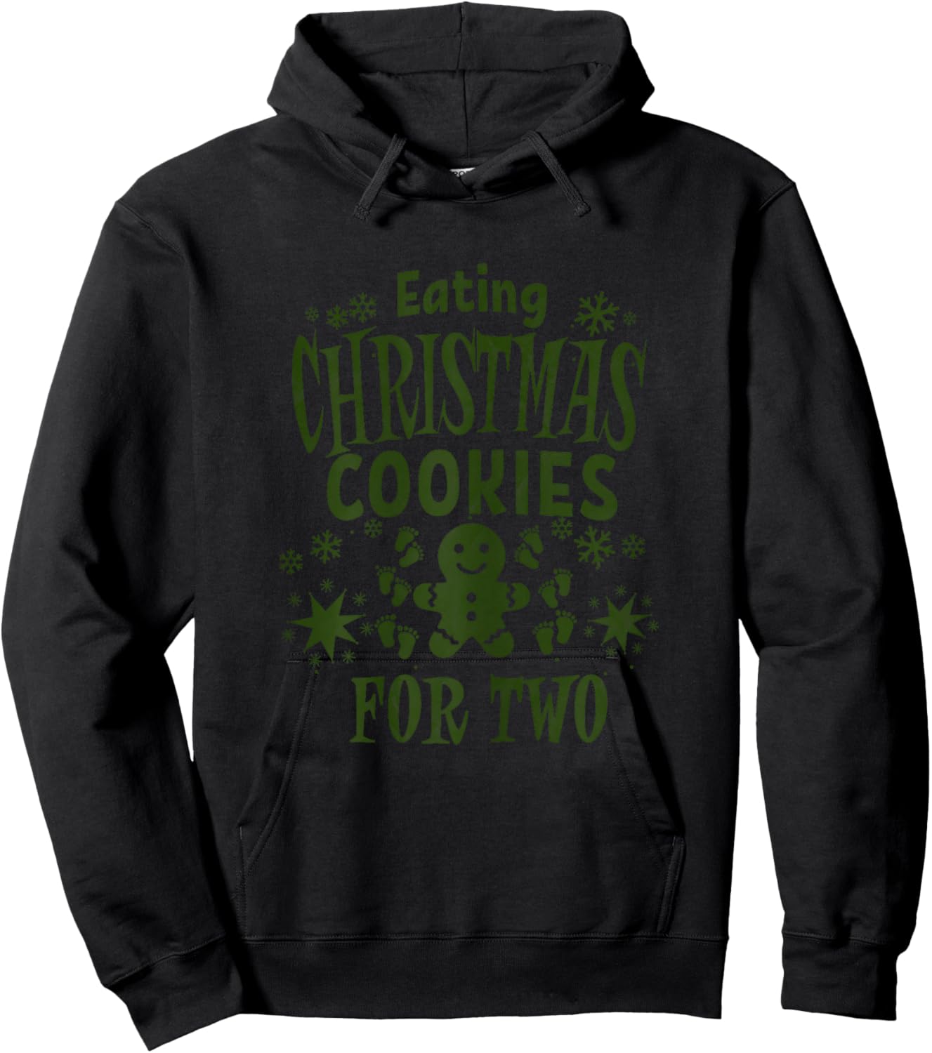 Funny Christmas Pregnancy Announcement Mom Mother To Be Hoodie - Hoodie | Black