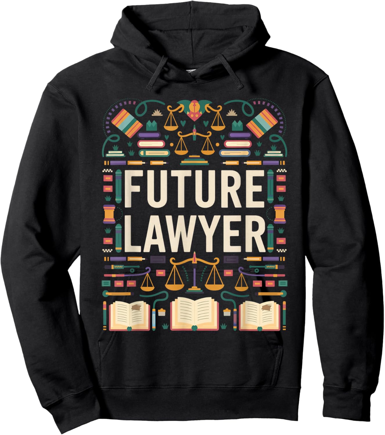 Future Lawyer Graduation School Kids Toddler Women Men Hoodie - Hoodie | Black
