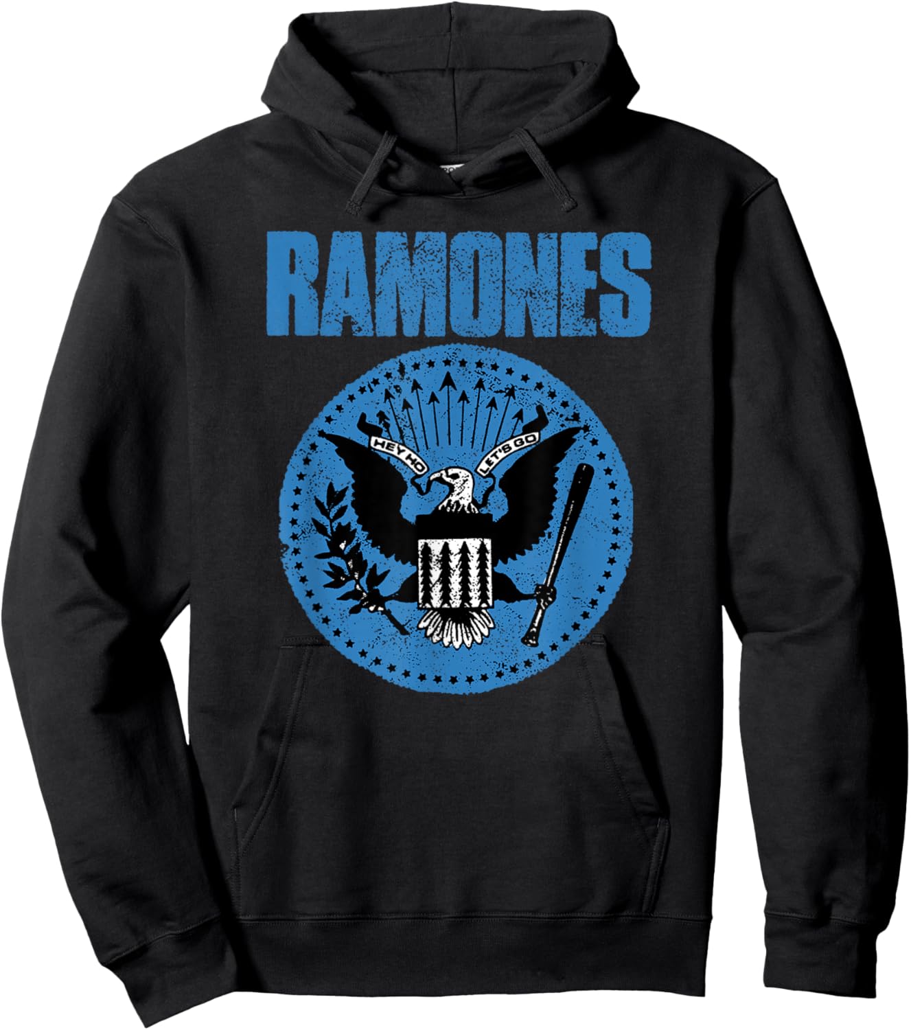 Ramones Blue Seal Hoodie - Hoodie | Black
