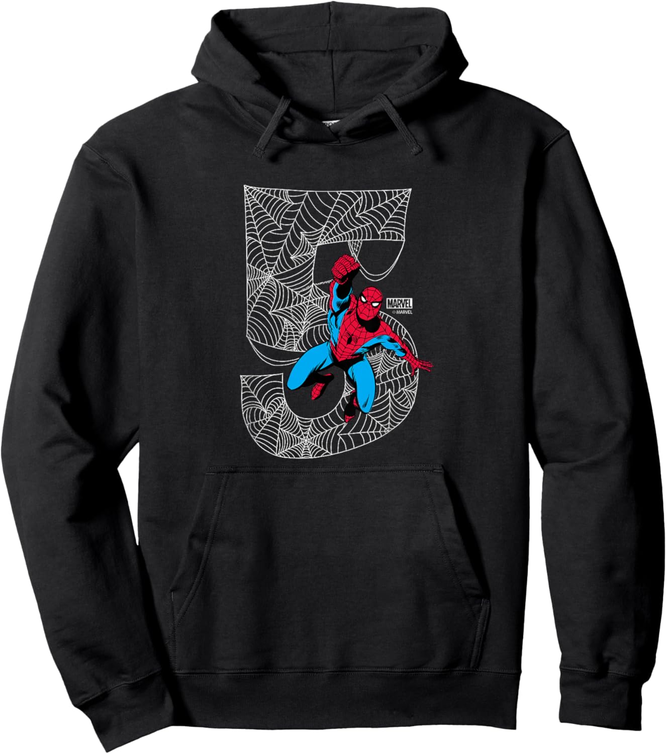 Kids Spider-Man - 5th Birthday Hoodie - Hoodie | Black