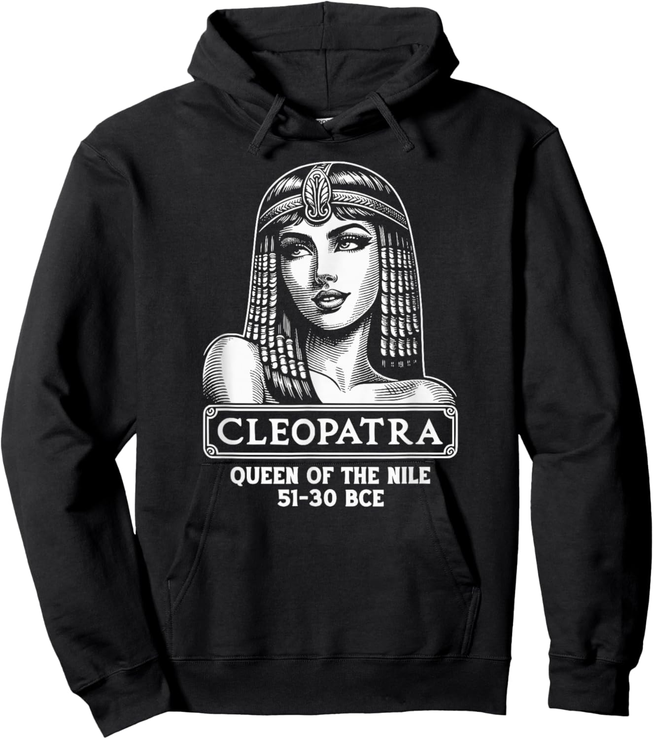 Cleopatra Queen of the Nile Hoodie - Hoodie | Black