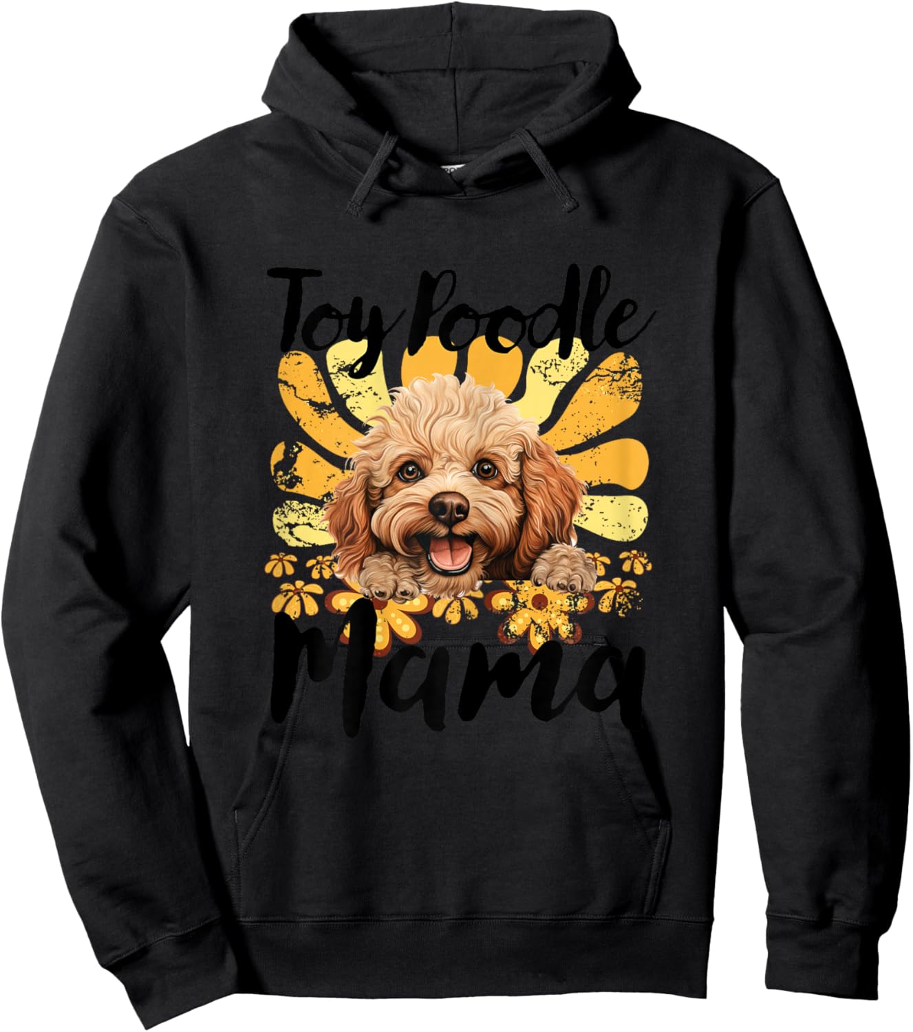 Toy Poodle Mama Mom Toy Poodle Hoodie - Hoodie | Black