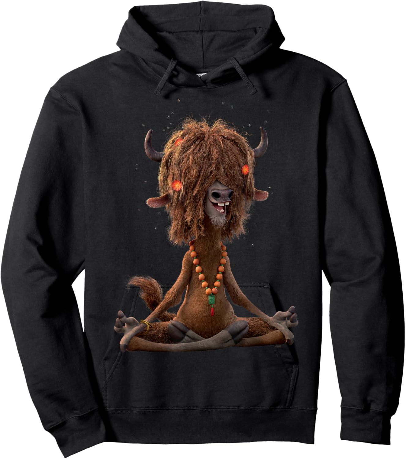 Disney Zootopia 2 Yax The Yak Groovy Meditation Pose Hoodie - Hoodie | Black