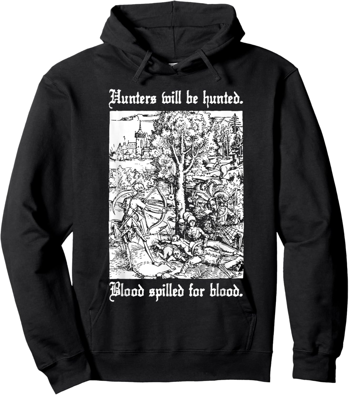 Hunters will be Hunted Animal Liberation Hoodie - Hoodie | Black