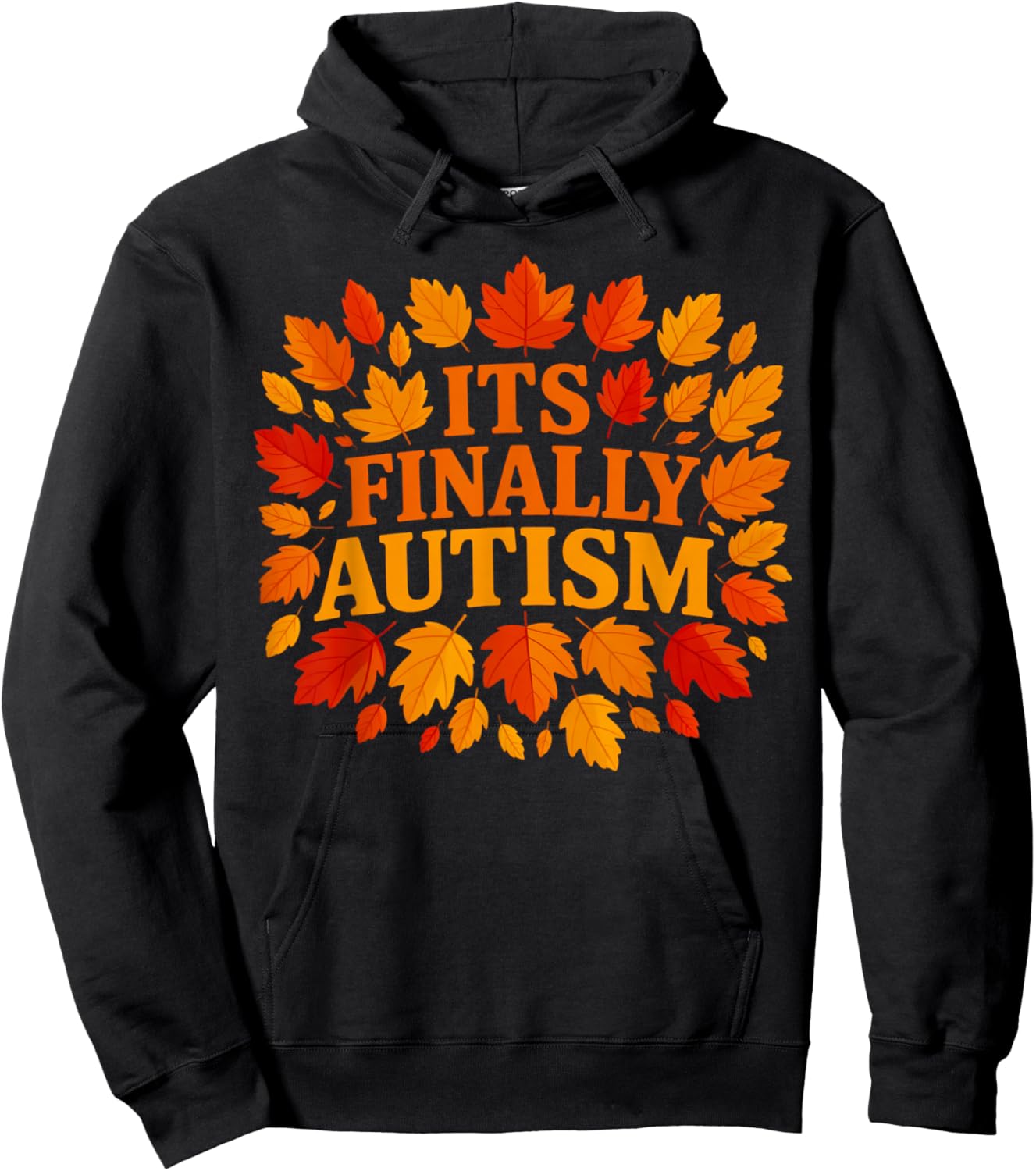 It's Finally Autism Autumn Hoodie - Hoodie | Black