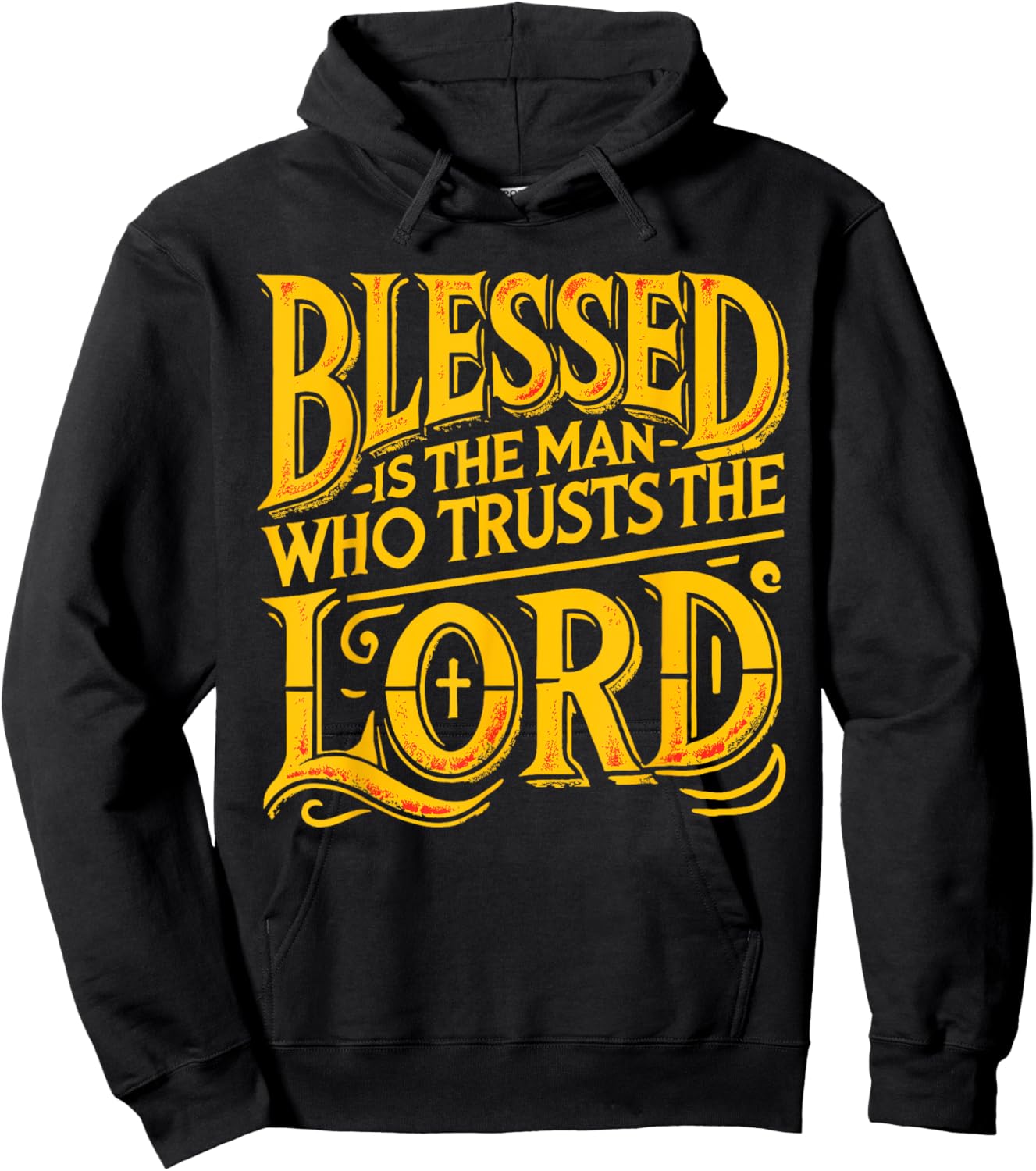 Bible Scripture Verse Jeremiah 17:7 christian men Hoodie - Hoodie | Black