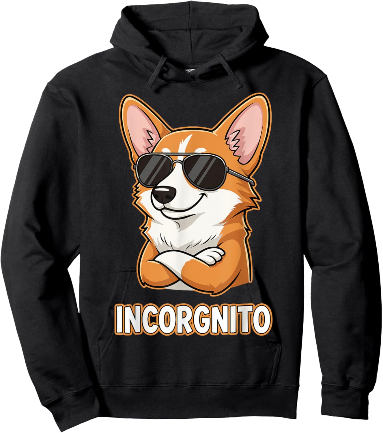 Incorgnito Walisischer Corgi Hundebesitzer Humor Männer Frau Kinder Hoodie - Hoodie | Black