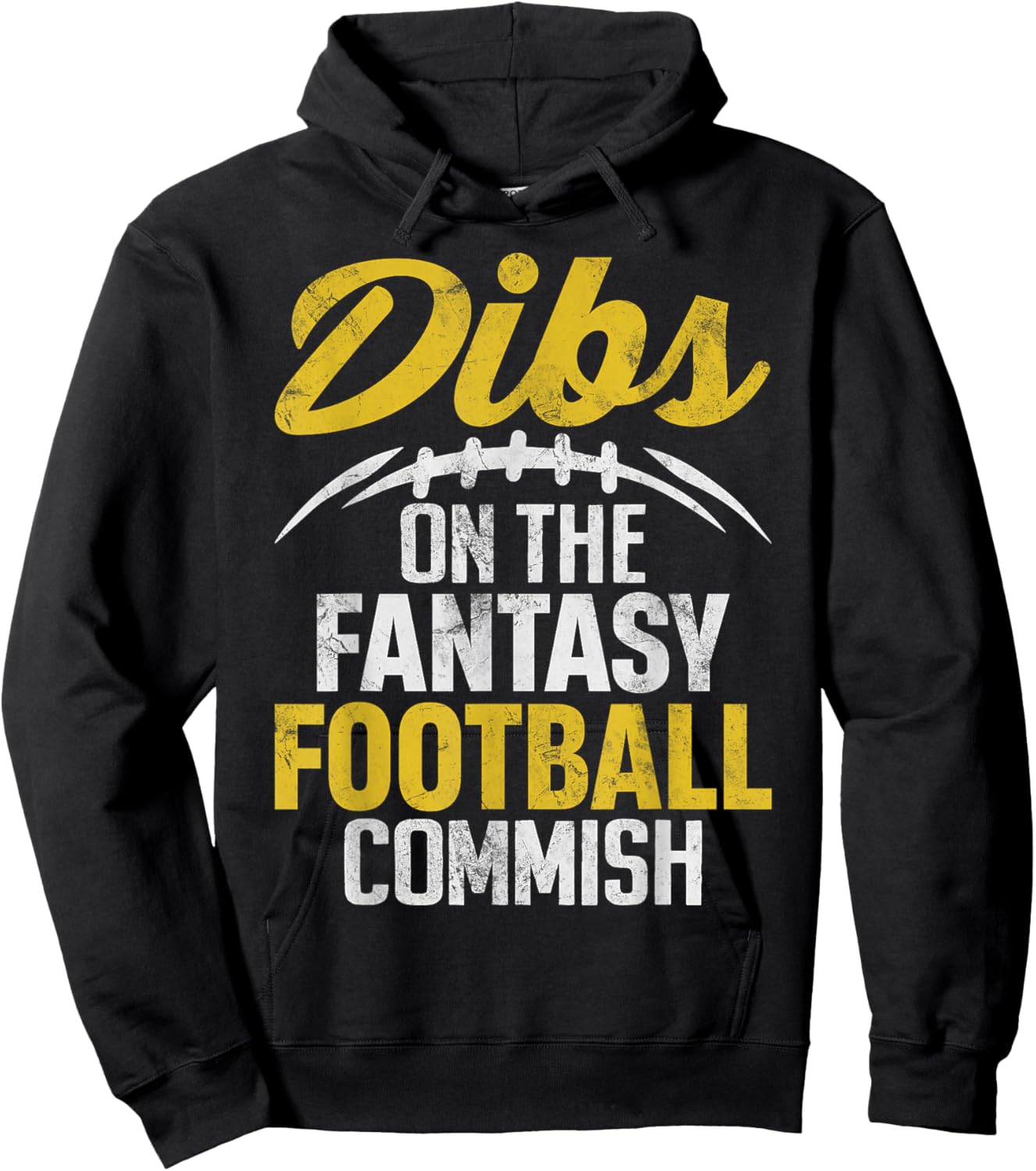 Dibs On The Fantasy Football Commish Funny FFL Champion Hoodie - Hoodie | Black