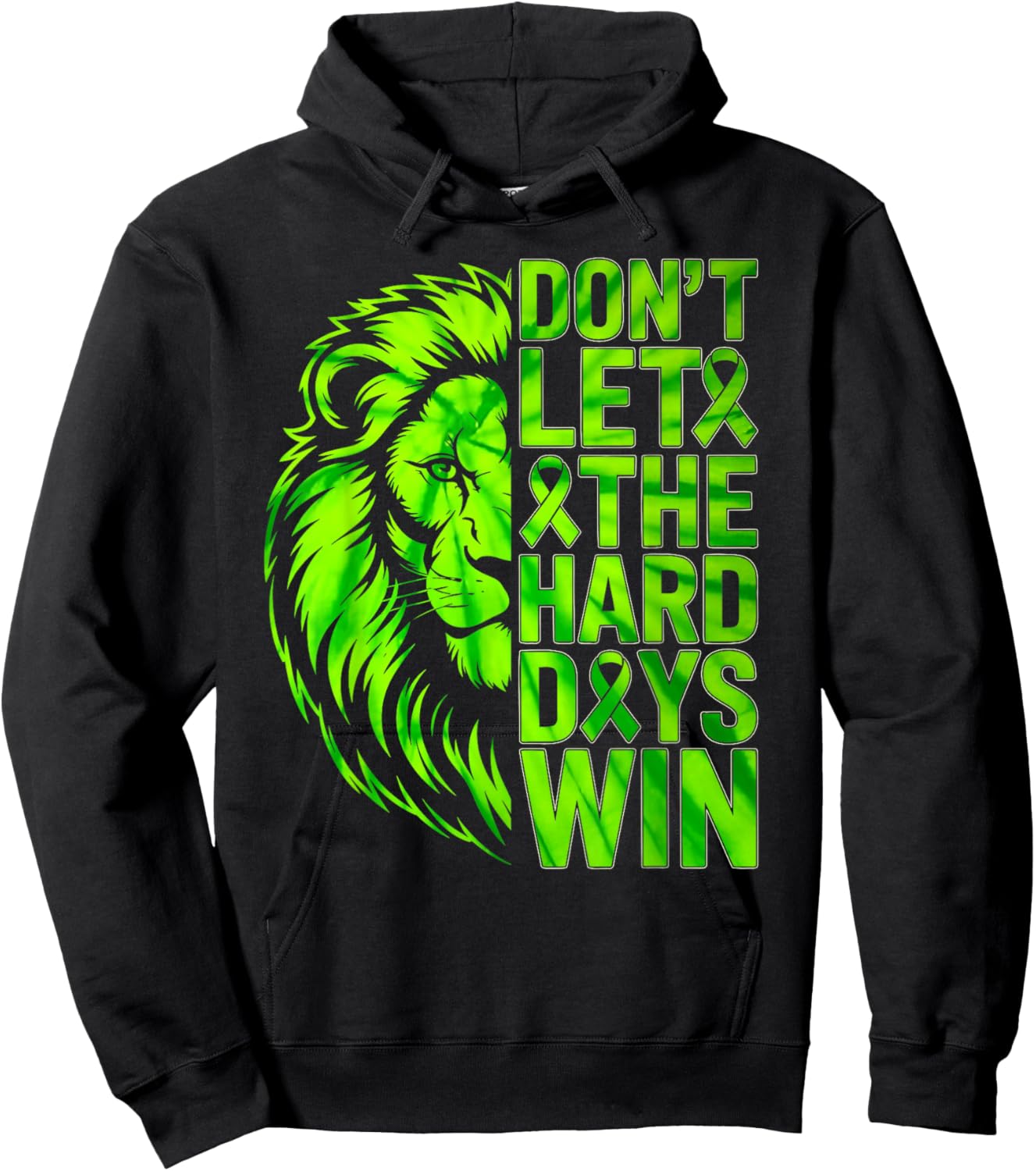 Mental Health Awareness Don't Let The Hard Days Win Hoodie - Hoodie | Black
