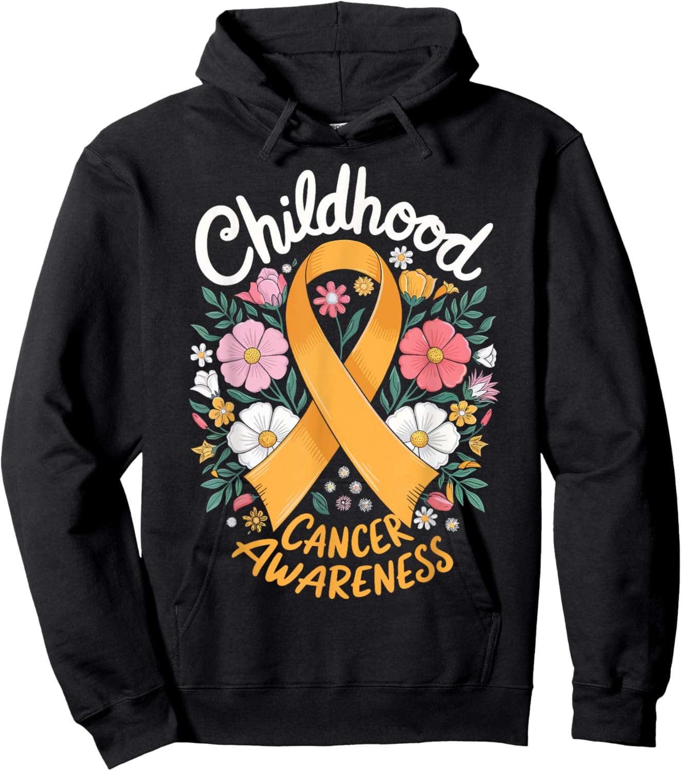 Childhood Cancer Awareness Hoodie - Hoodie | Black