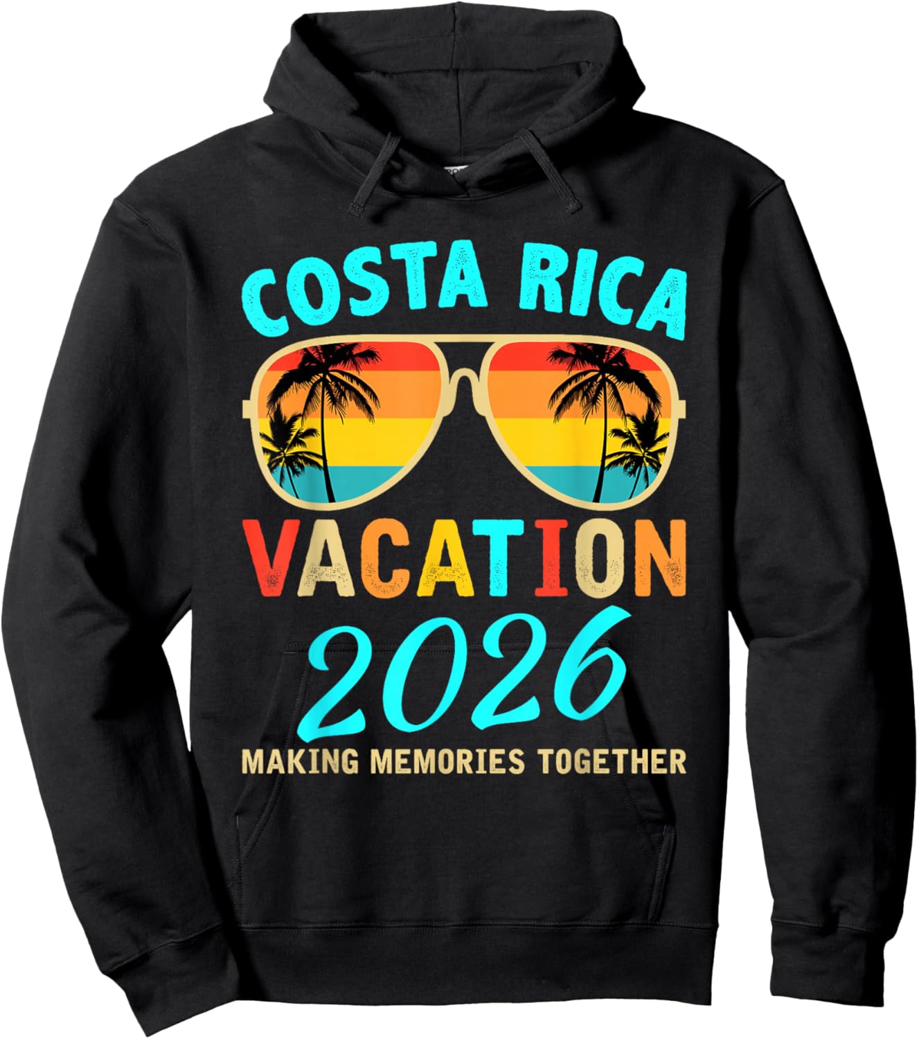 Costa Rica 2026 Beach Matching Family Vacation Men Women Hoodie - Hoodie | Black