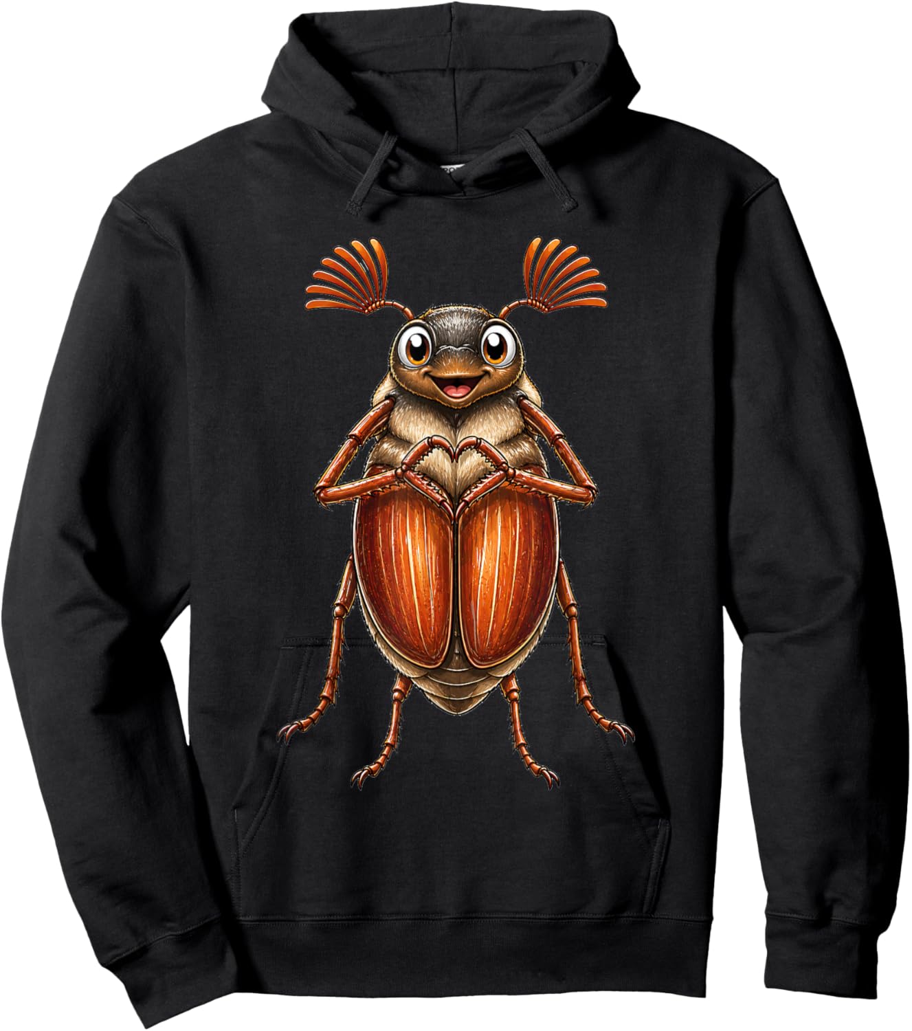 Maikäfer mit Herz | Süßer Maikäfer mit Herzsymbol Hoodie - Hoodie | Black