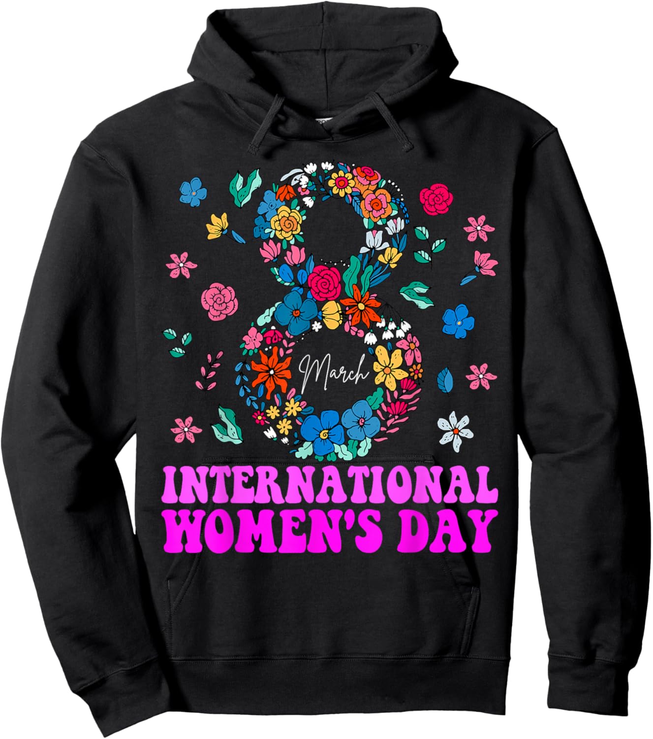 International Women's Day 8 March Hoodie - Hoodie | Black