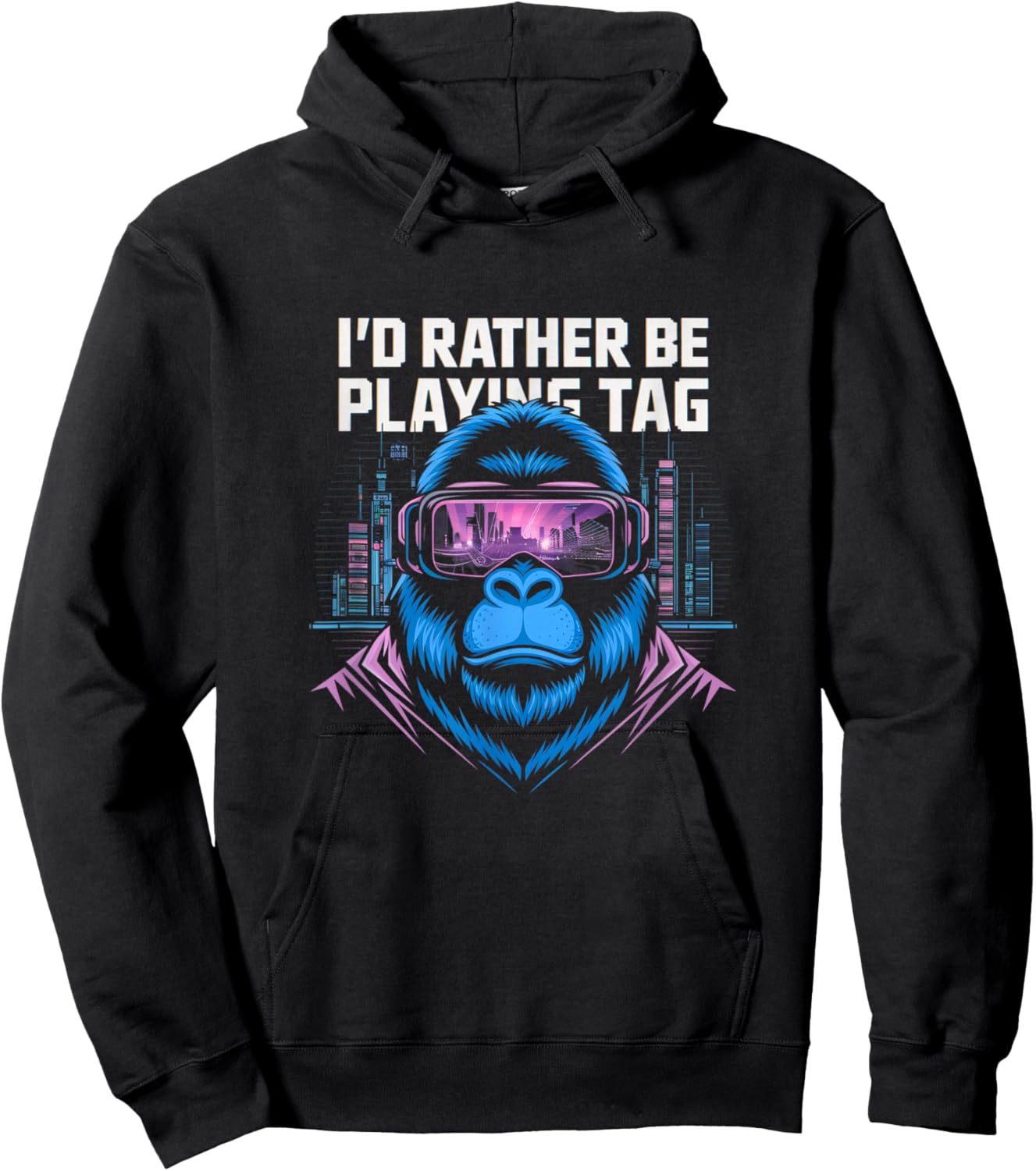 I'd Rather Be Playing Tag VR Gaming Hoodie - Hoodie | Black