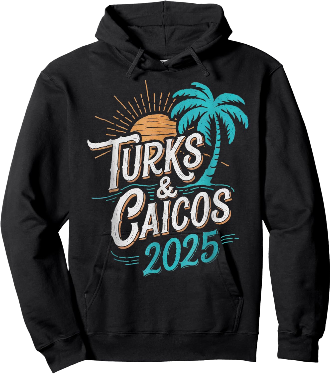 Turks Caicos 2025 Family Trip Friends Group Vacation 2025 Hoodie - Hoodie | Black