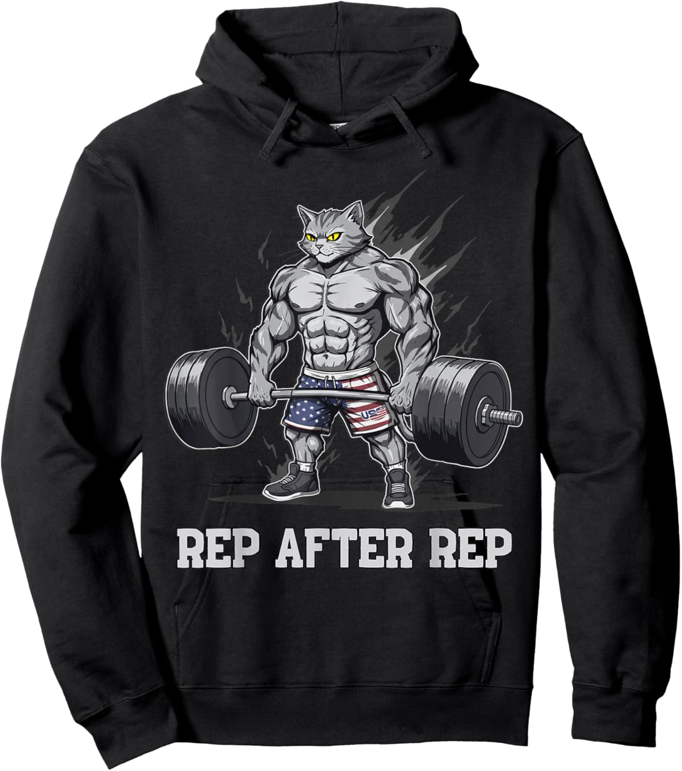 Anime Cat Pump Covers Gym Men Women Workout Hoodie - Hoodie | Black
