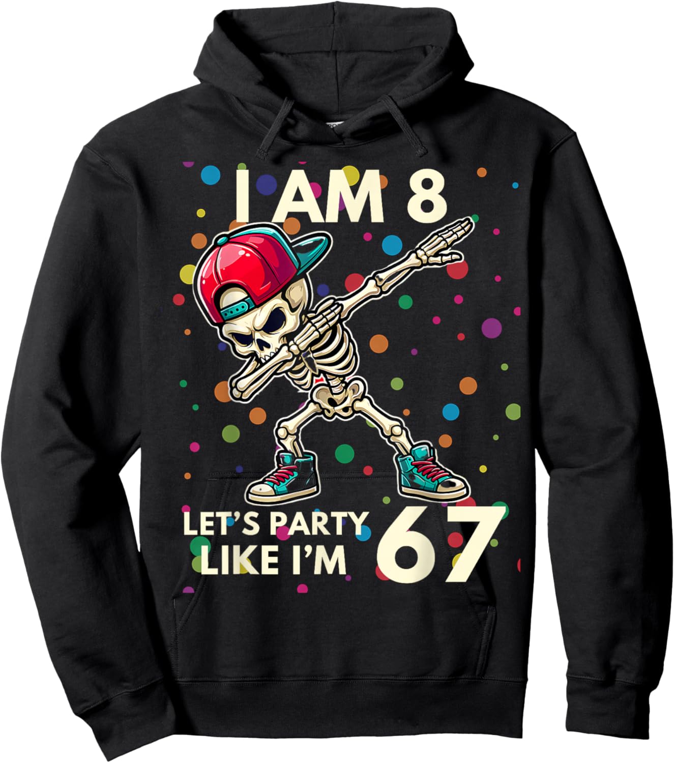 Ich Bin 8 Jahre alt, 8. Geburtstag 67, Party wie ich 6, 7 Junge, Kinder Hoodie - Hoodie | Black