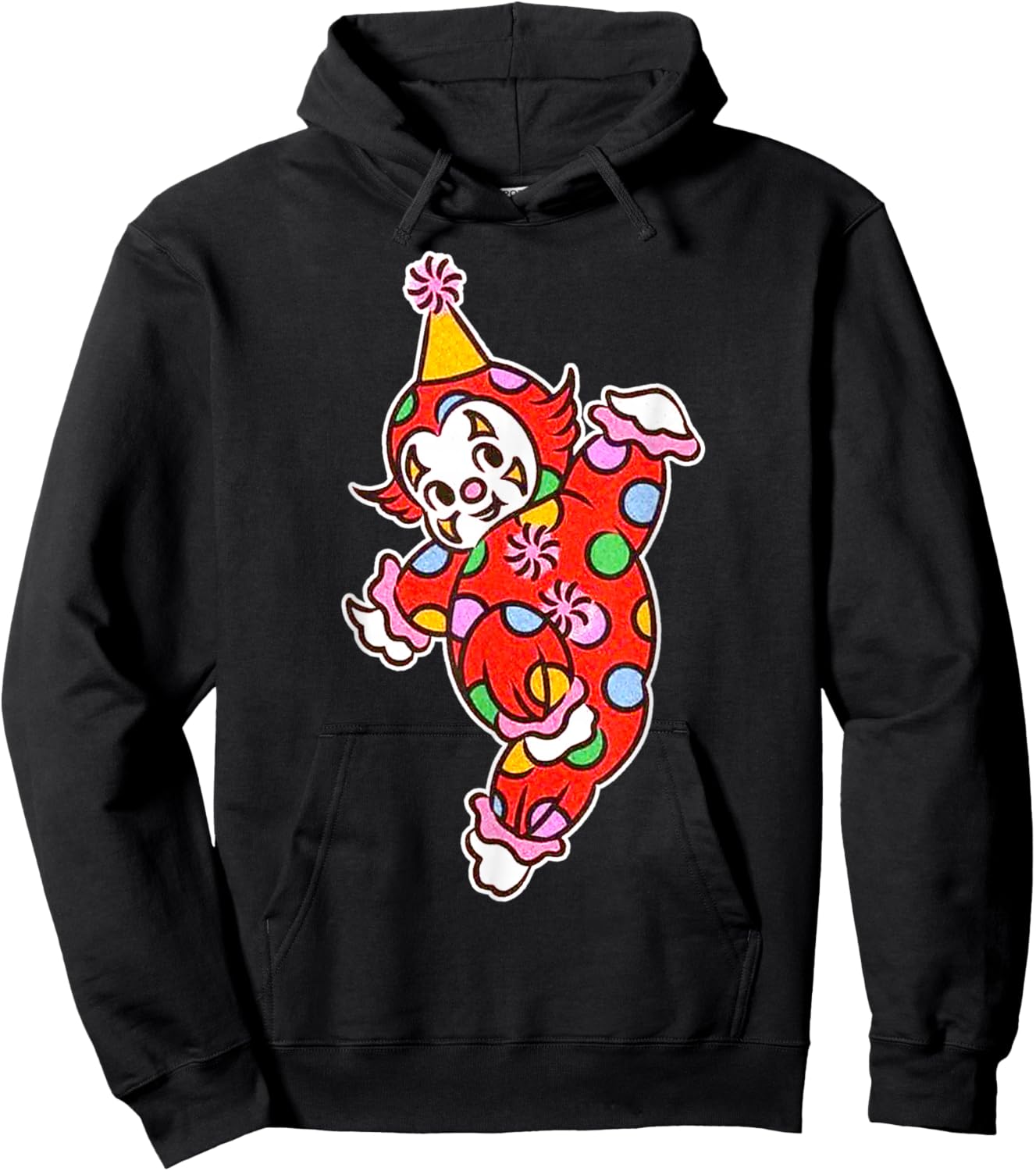 Kewpie Baby Clown Birthday Circus Hoodie - Hoodie | Black