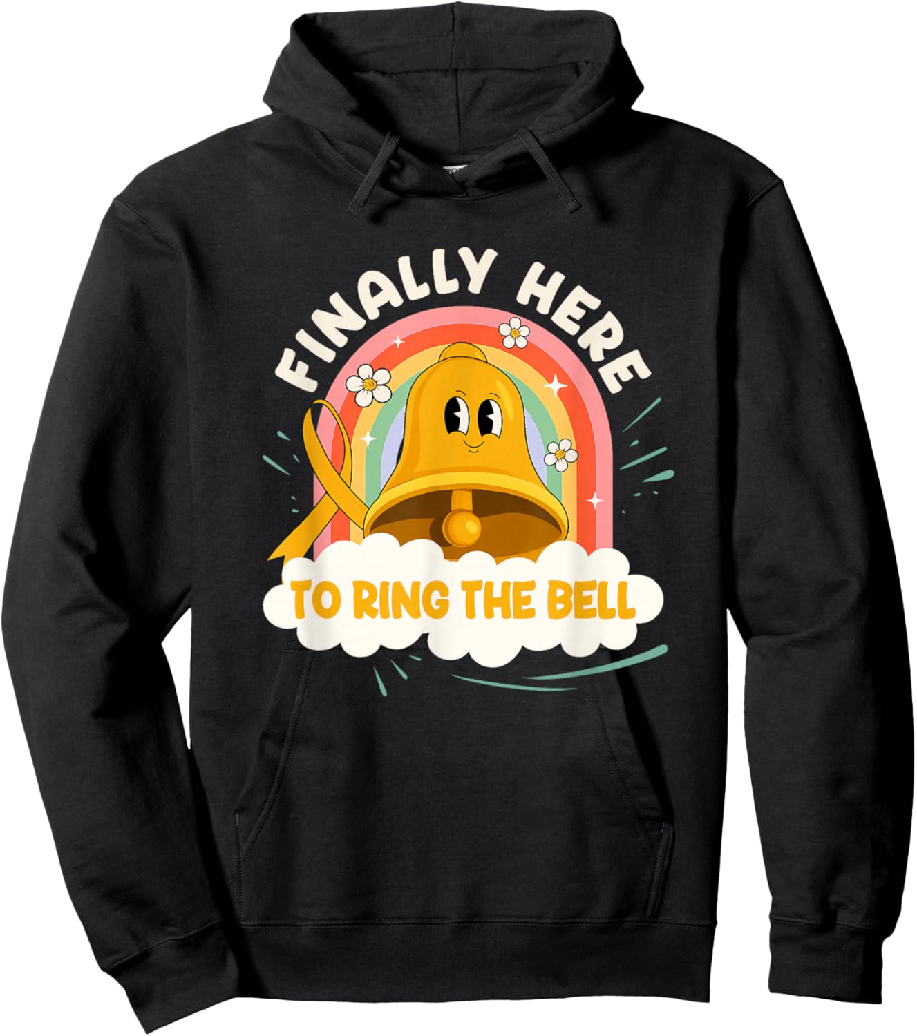 Last Day of Chemo Survivor Here to Ring The Bell End Cancer Hoodie - Hoodie | Black