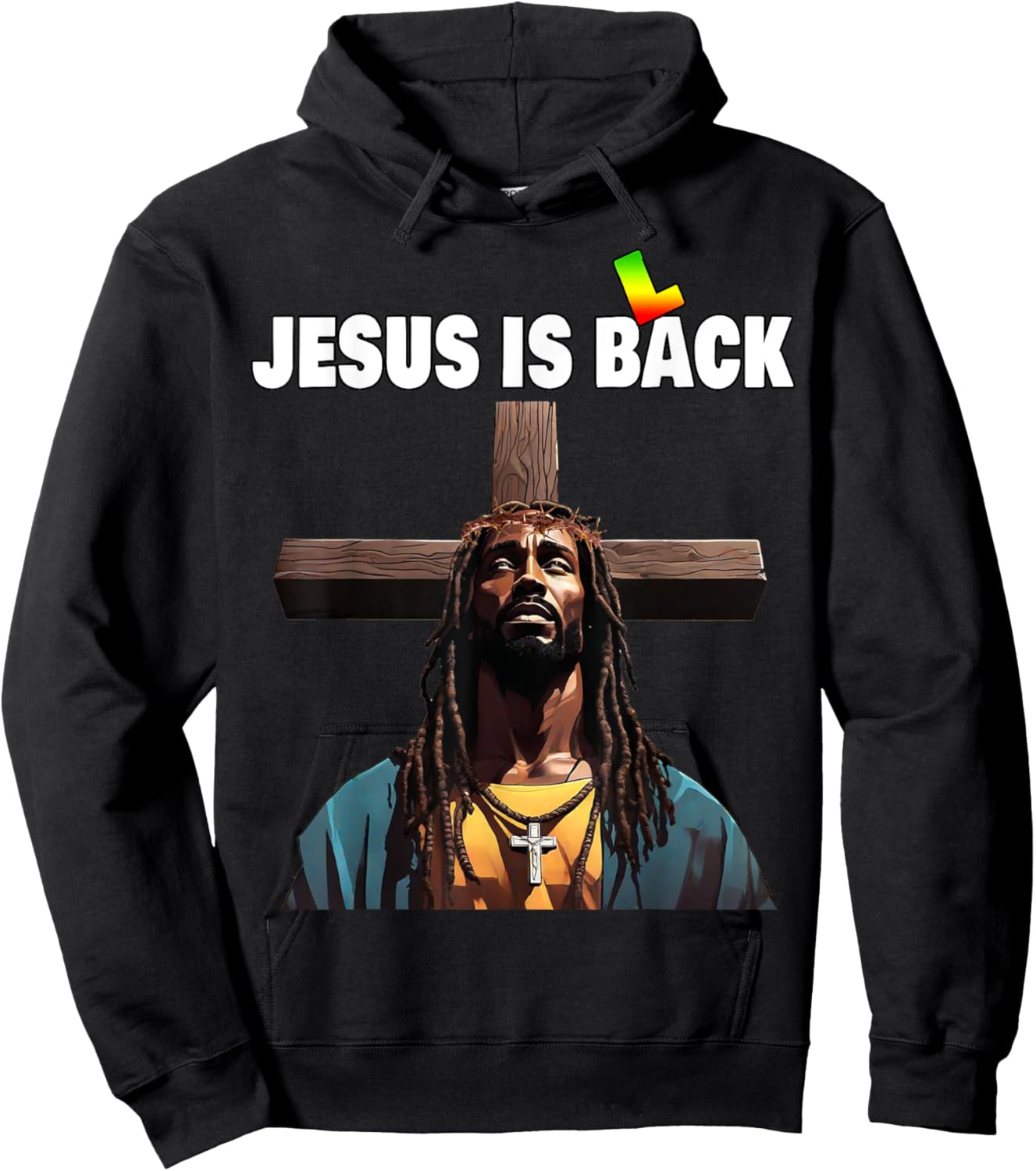 Black Jesus Christ Hoodie - Hoodie | Black