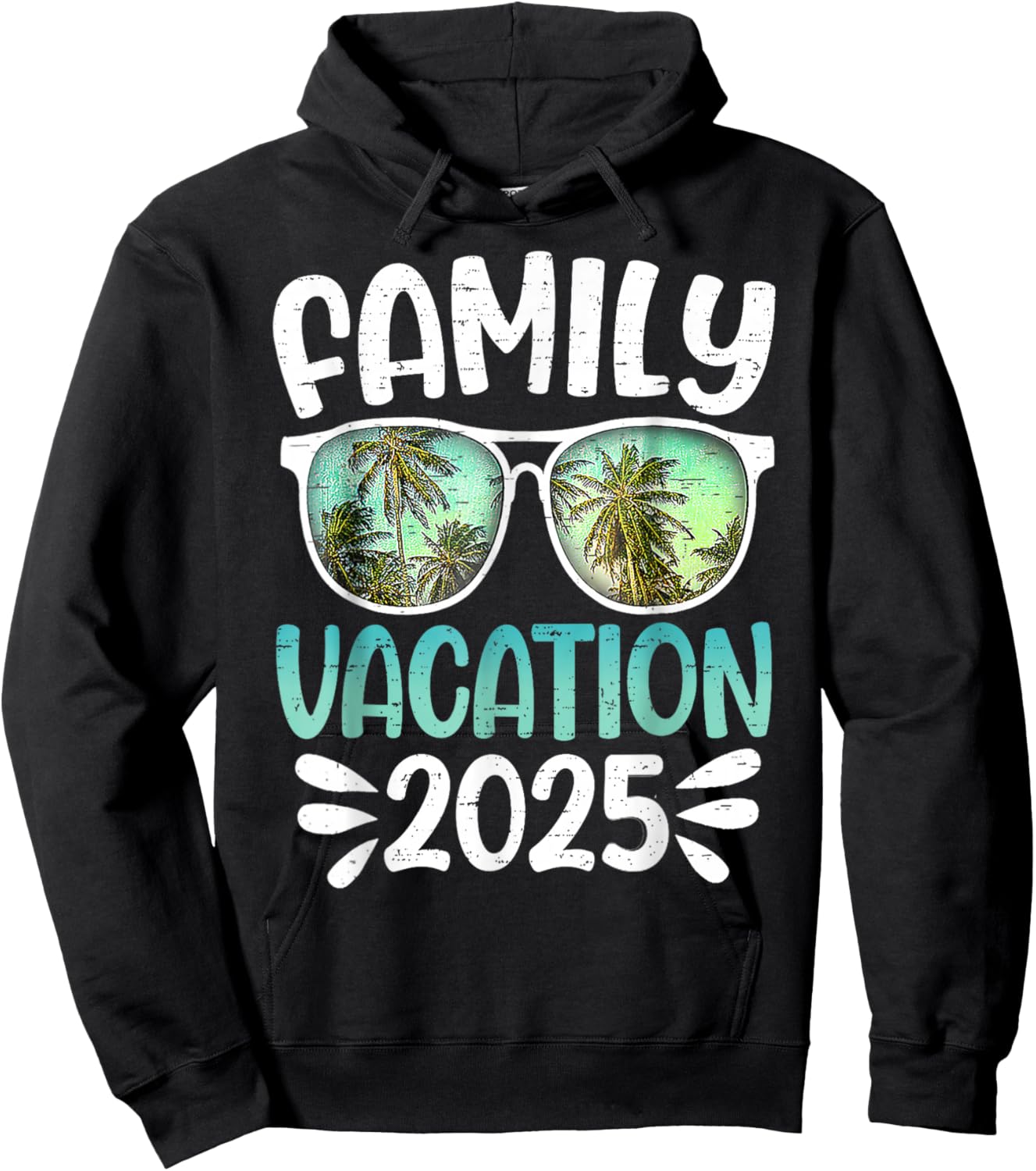 Family Group Matching Summer Beach Trip Hoodie - Hoodie | Black