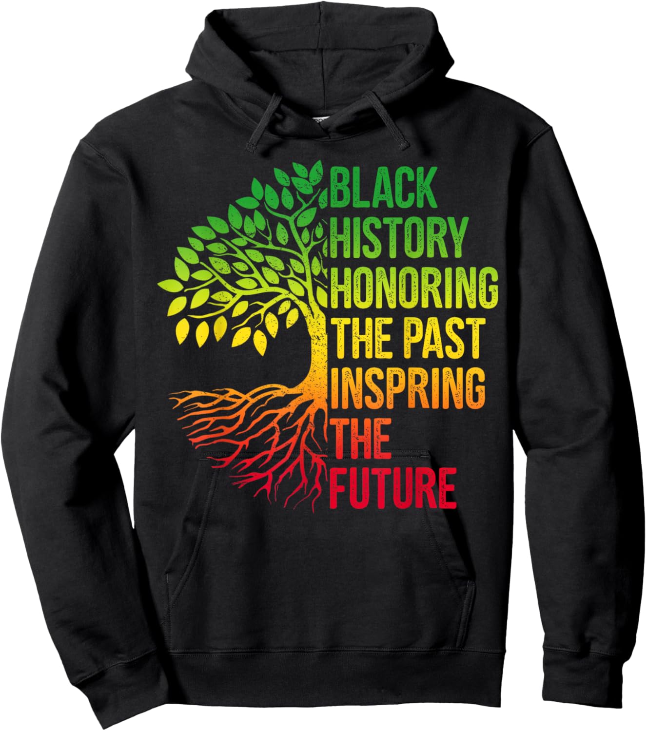 Black History Month Honoring Past Inspiring Future Men Women Hoodie - Hoodie | Black